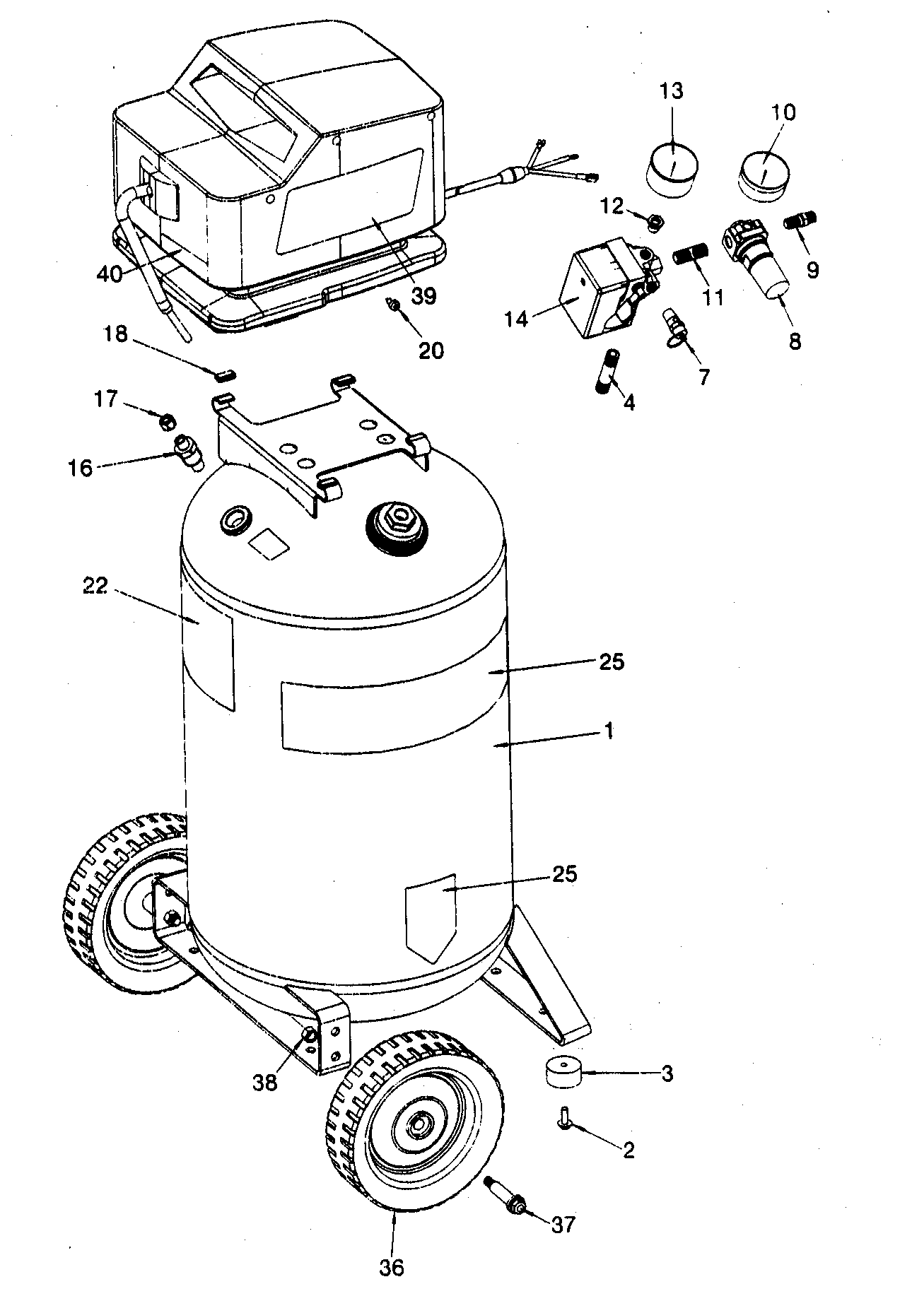 Craftsman 919166440 cabinet parts diagram