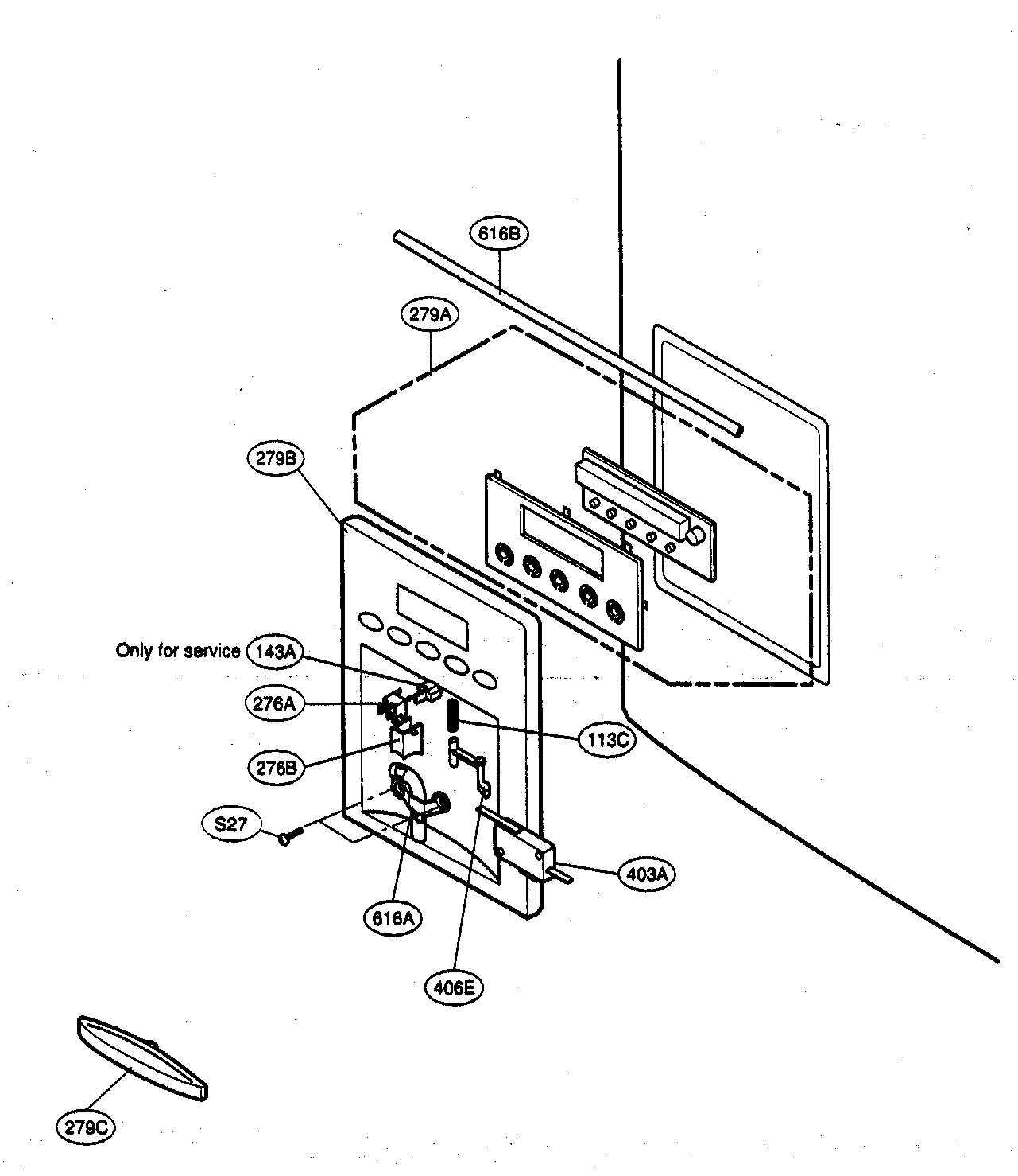 Kenmore Elite 79575193401 dispenser parts diagram