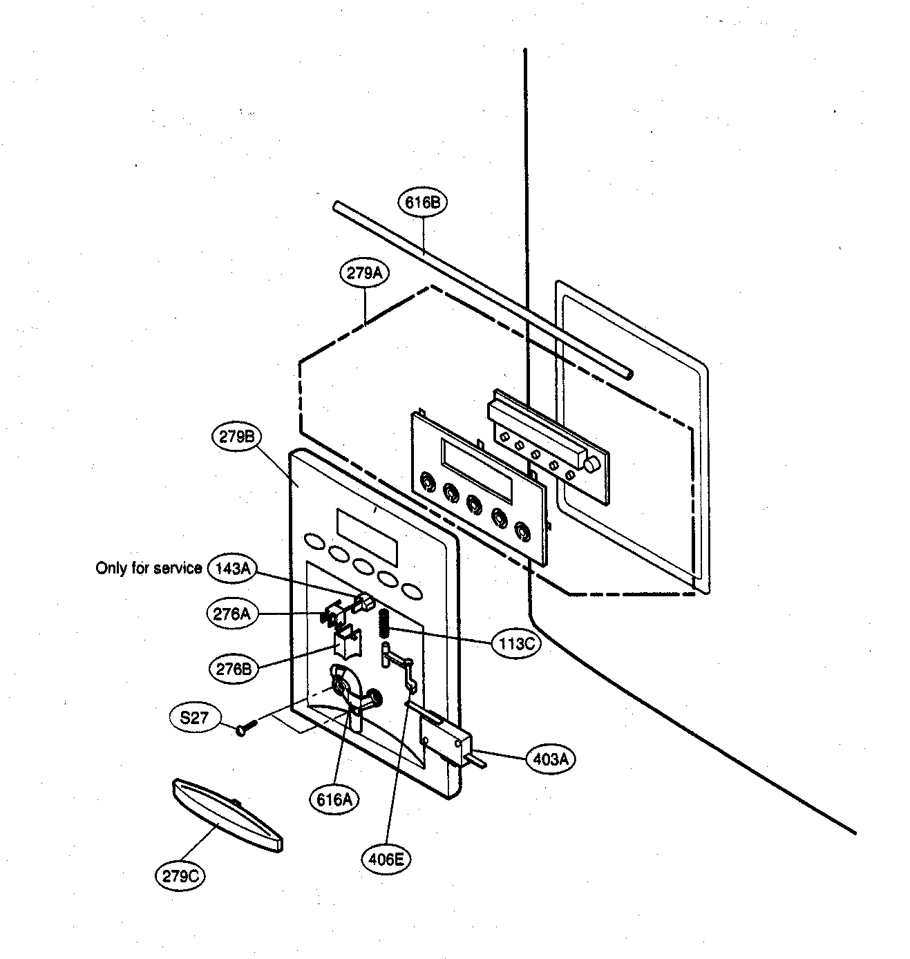 Kenmore Elite 79575559401 dispenser parts diagram