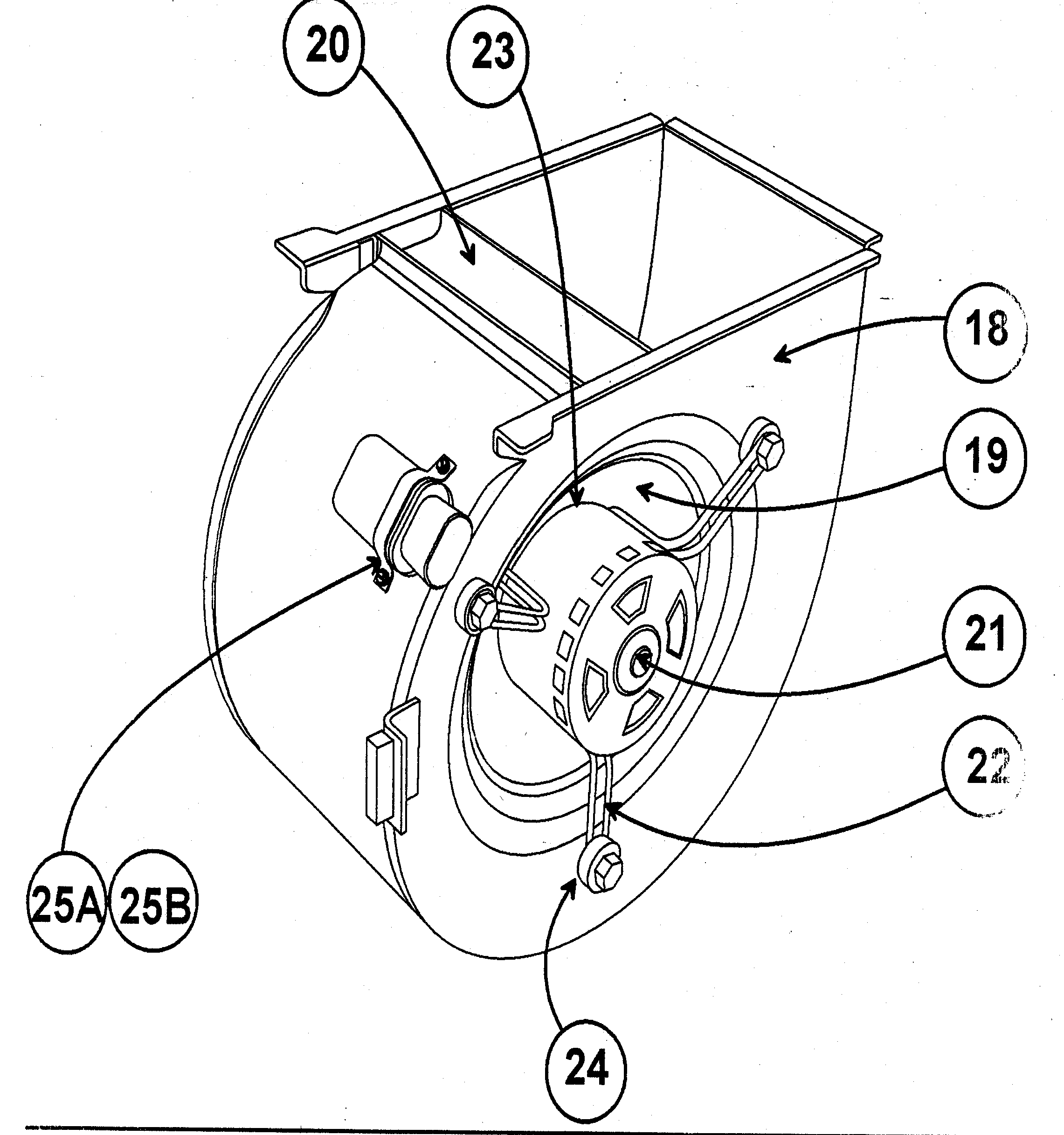 Carrier 58MXA040F14112 blower assy diagram