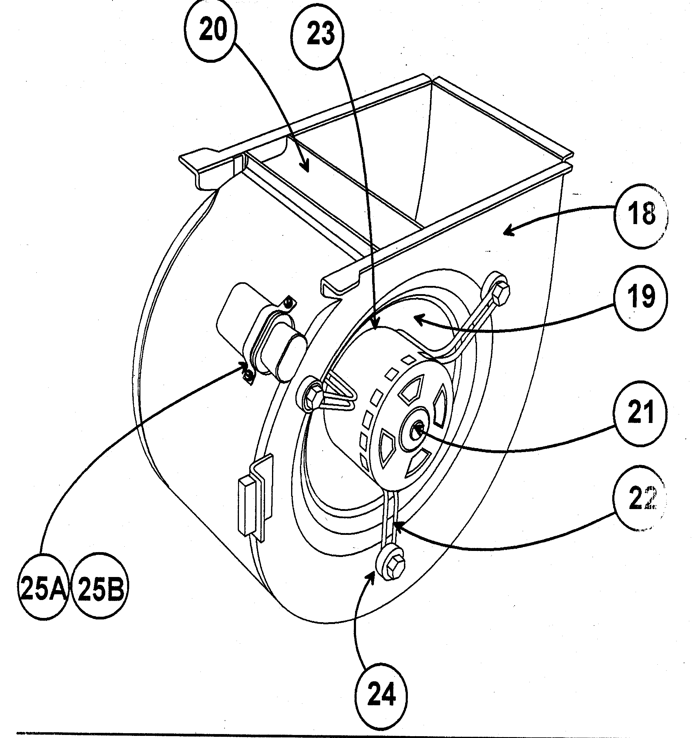 Carrier 58MSA08012112 blower assy diagram