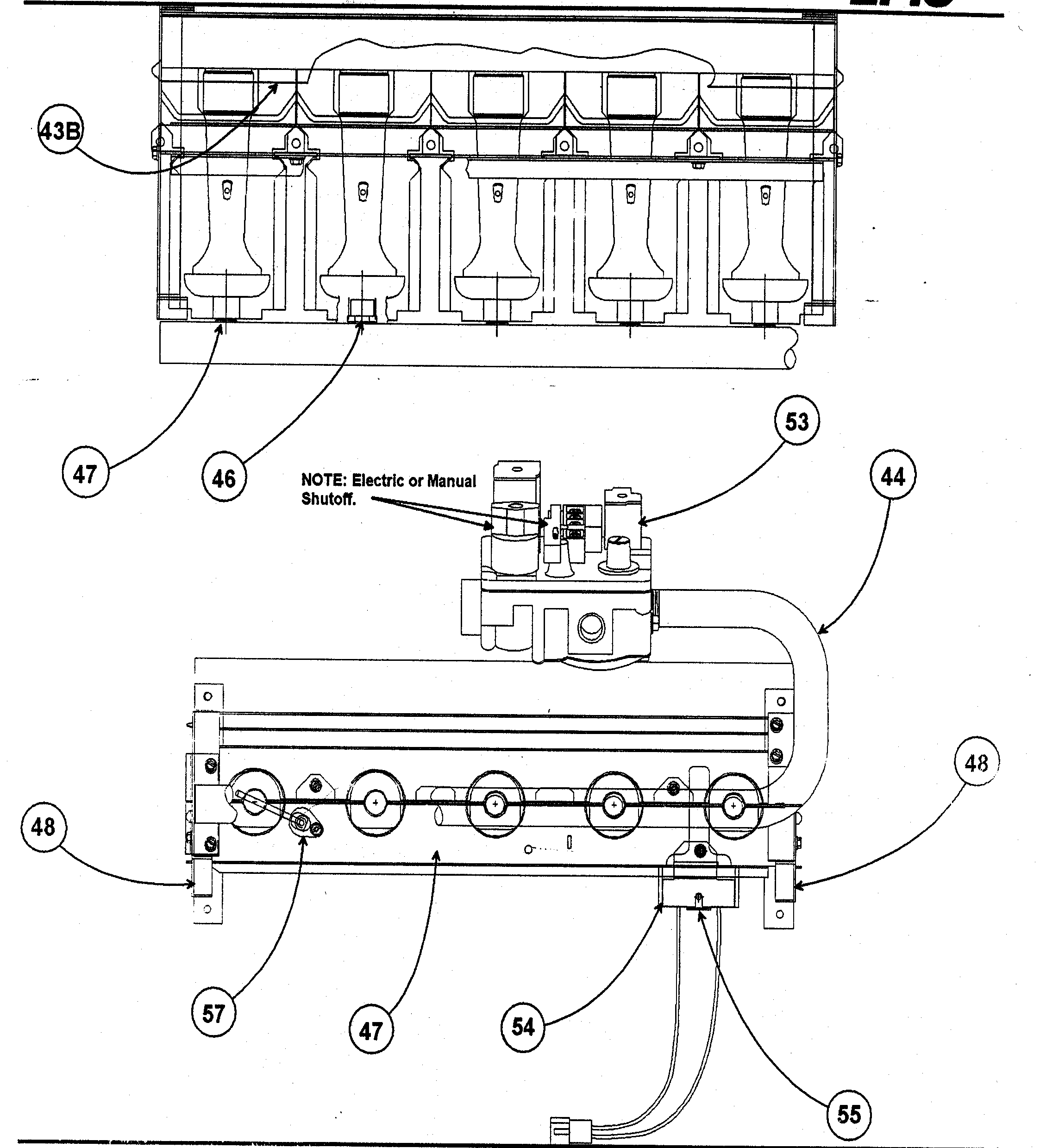 Carrier 58MSA08012112 burner assy diagram