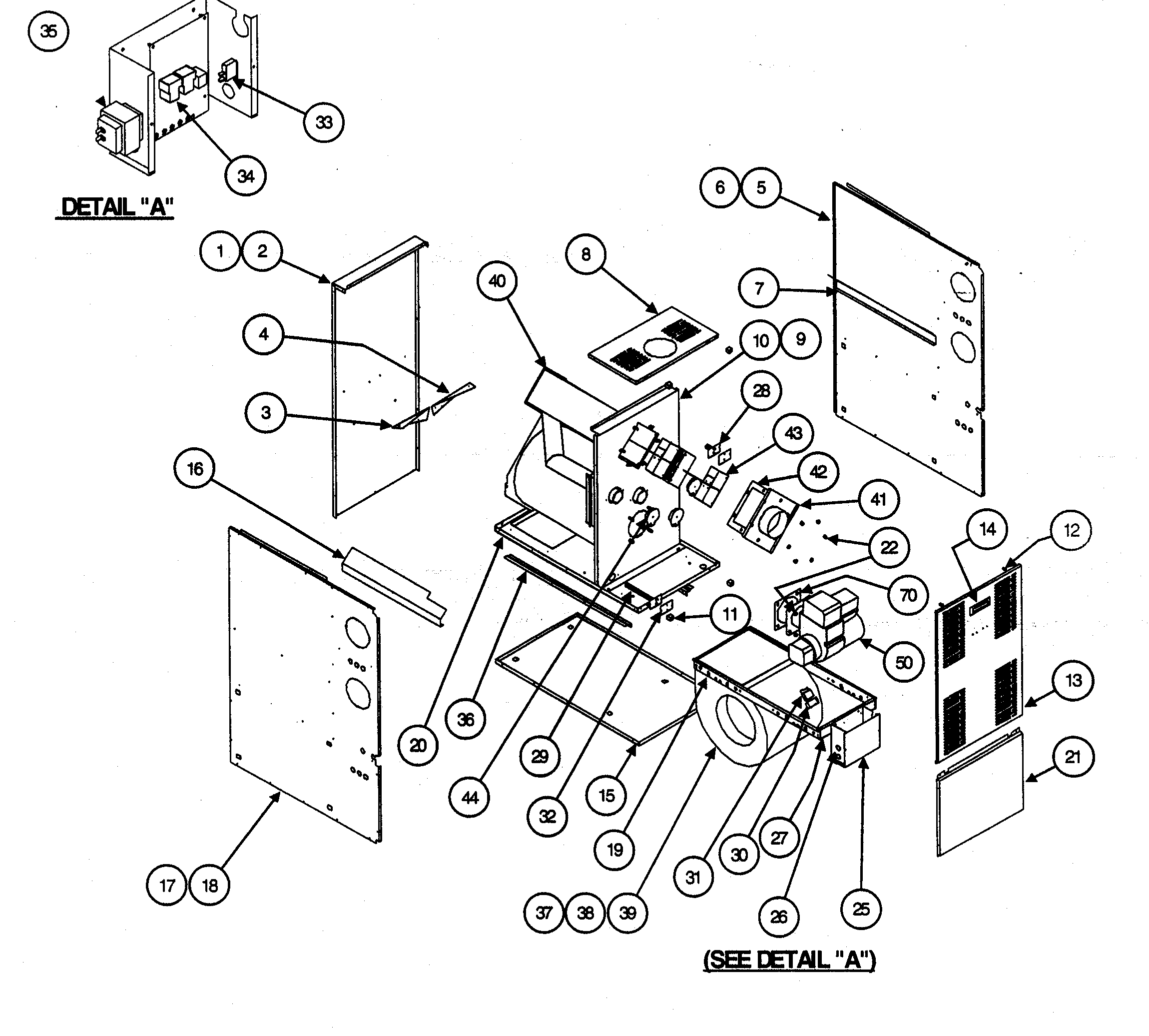 Carrier 58CMA10510112 cabinet parts diagram