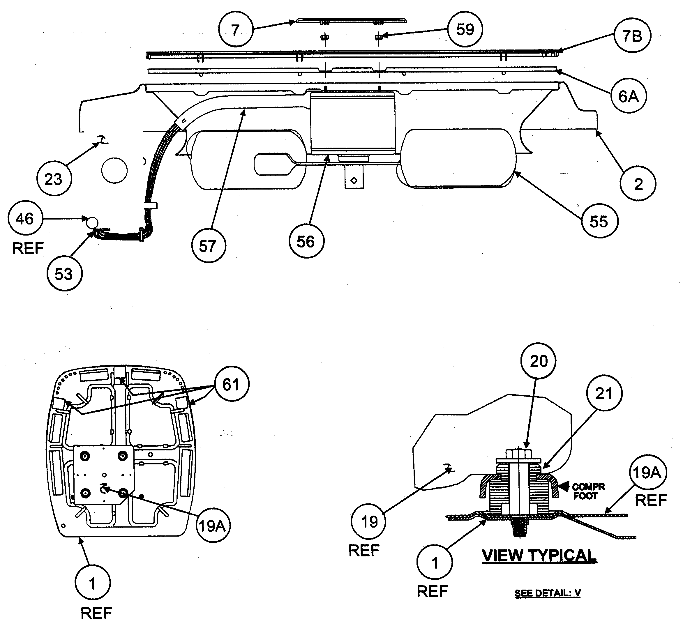 Carrier 38YDB024 SERIES300 base pan/fan-prop diagram