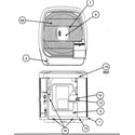 Carrier 38YDB048 SERIES300 outlet grille/top cover diagram