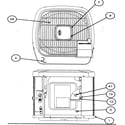 Carrier 38TXA048 SERIES300 outlet grille/top cover diagram