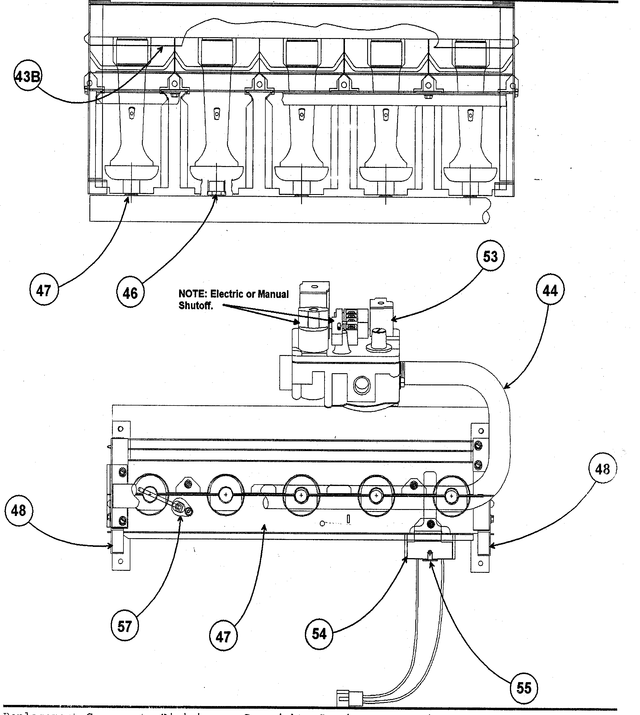 Carrier 58MTA100F10116 burner assy diagram