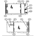 Carrier 38TKB030 SERIES300 inlet grille/service panel diagram