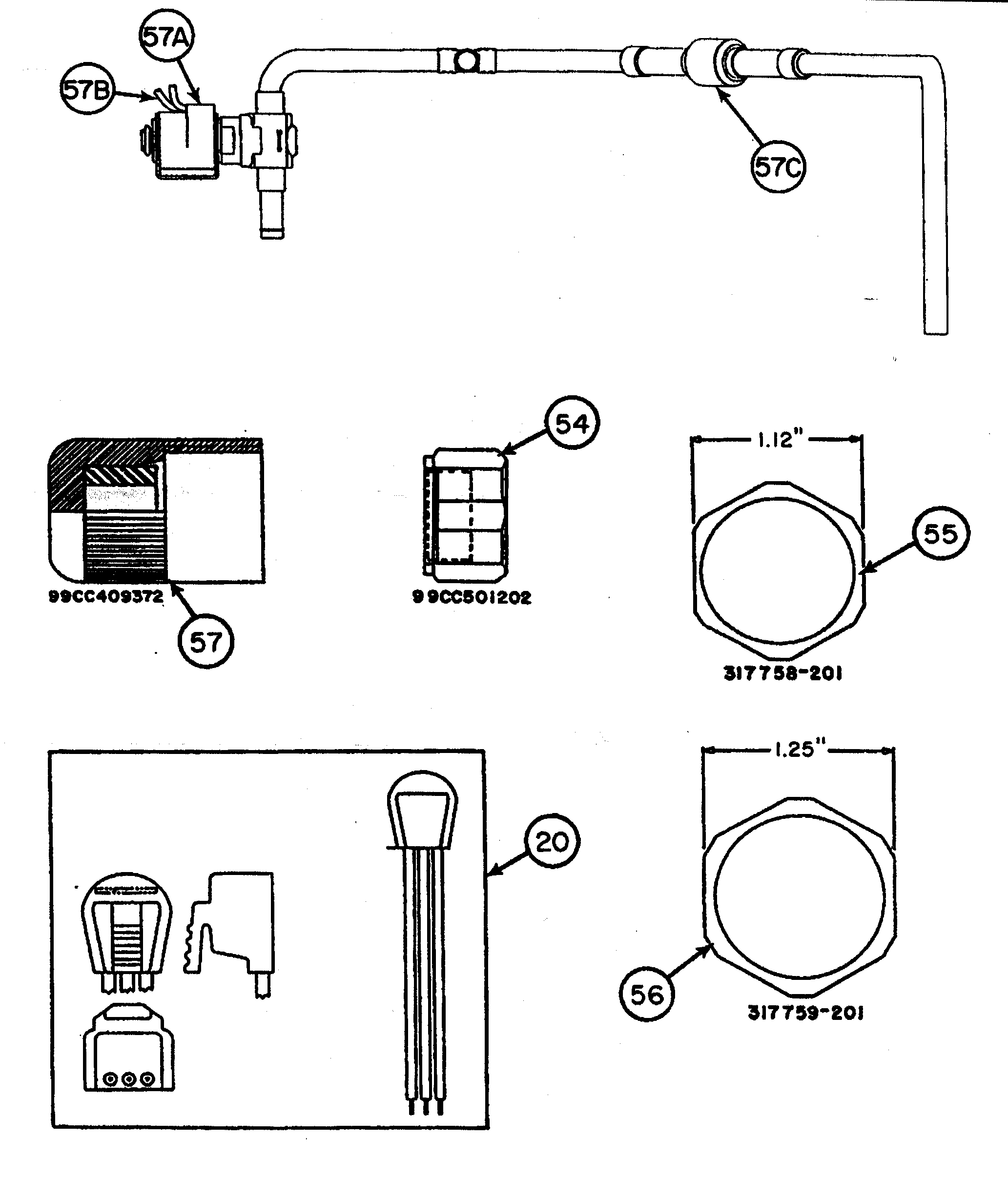 Carrier 38TKB030 SERIES300 stem cap/compressor plug diagram