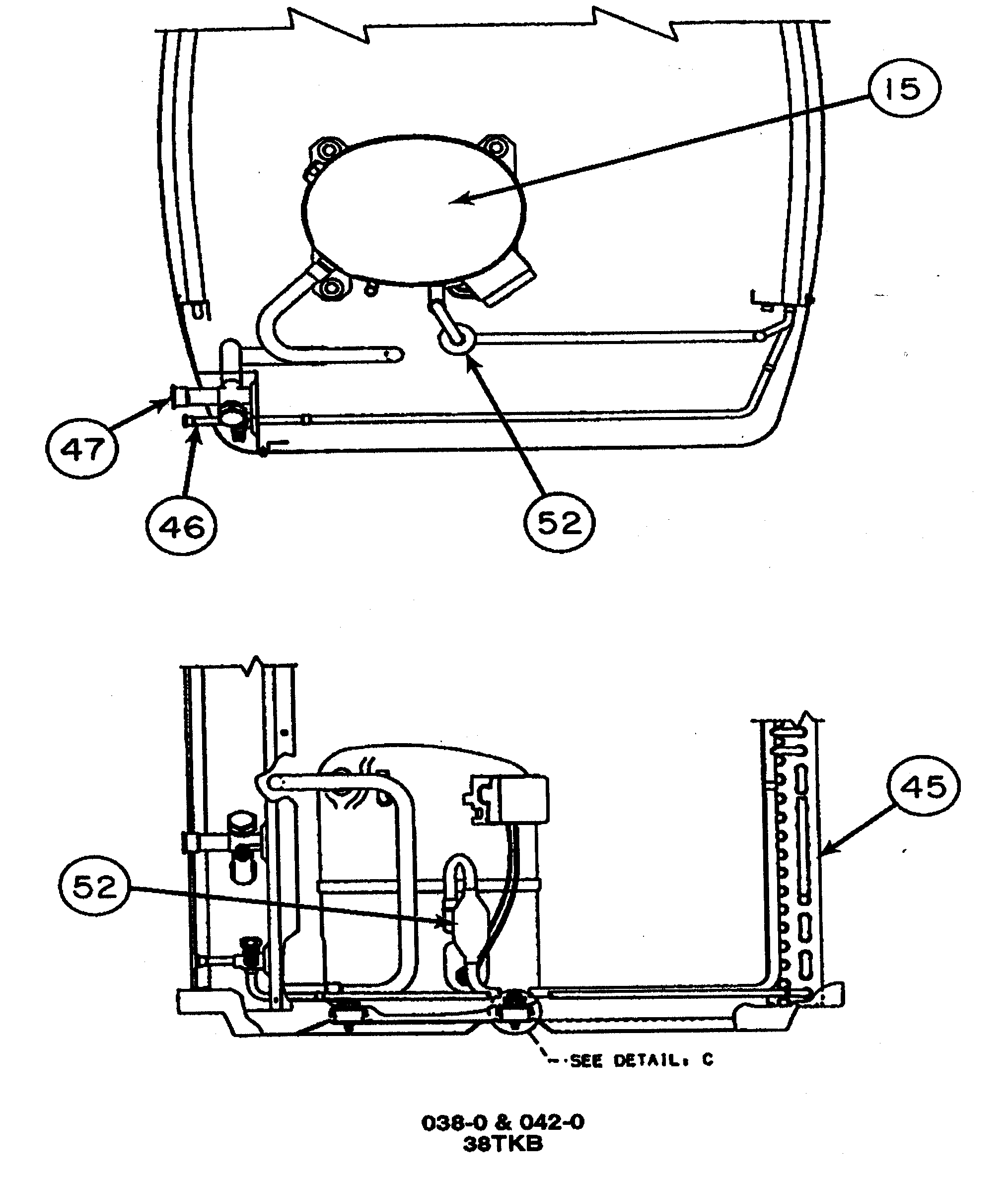 Carrier 38TKB048 SERIES300 compressor/condenser coil 3 diagram