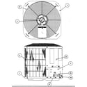 Carrier 38BRC048 SERIES300 fan guard/inlet grille diagram