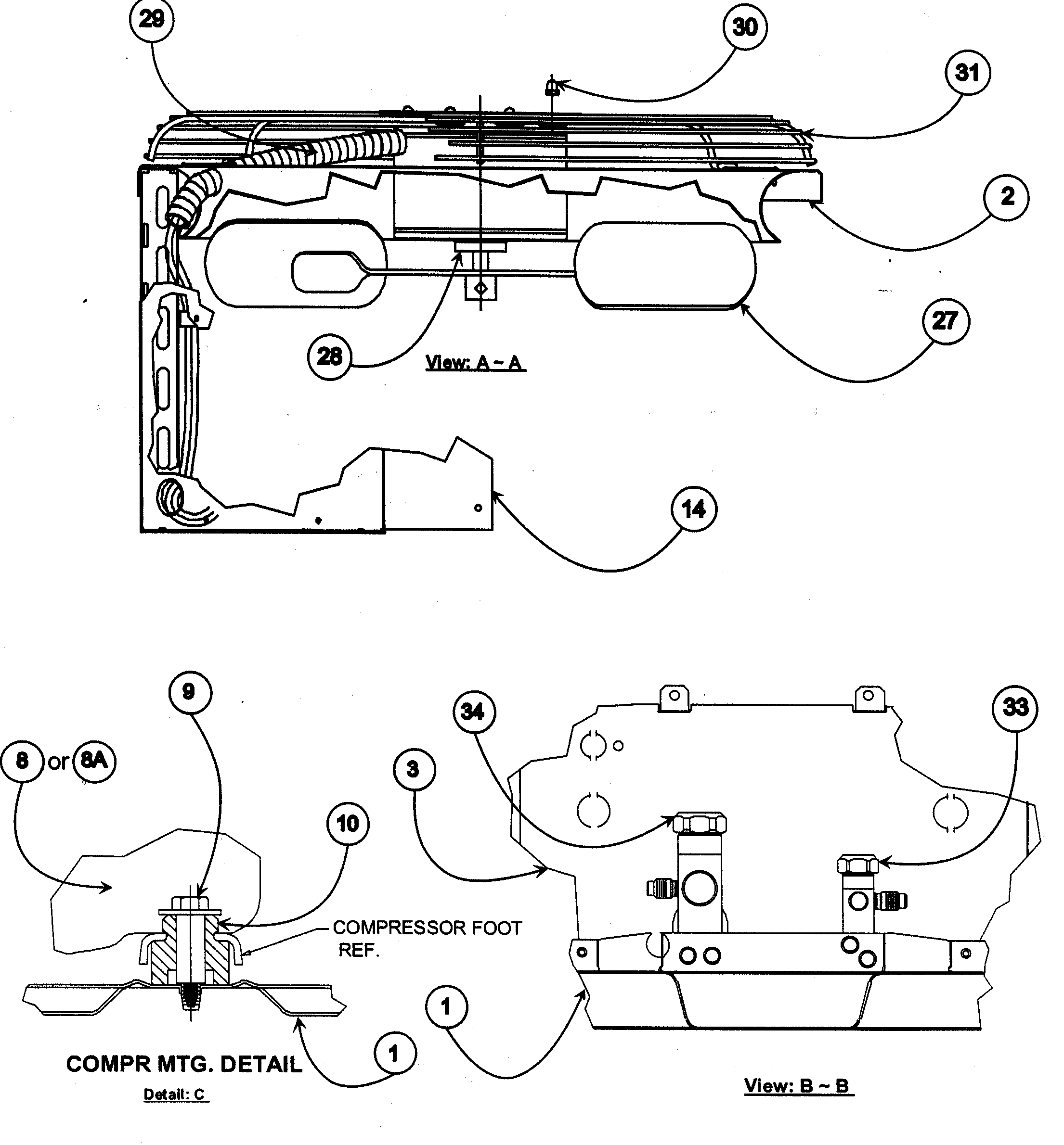 Payne PA10JA060000AA compressor diagram