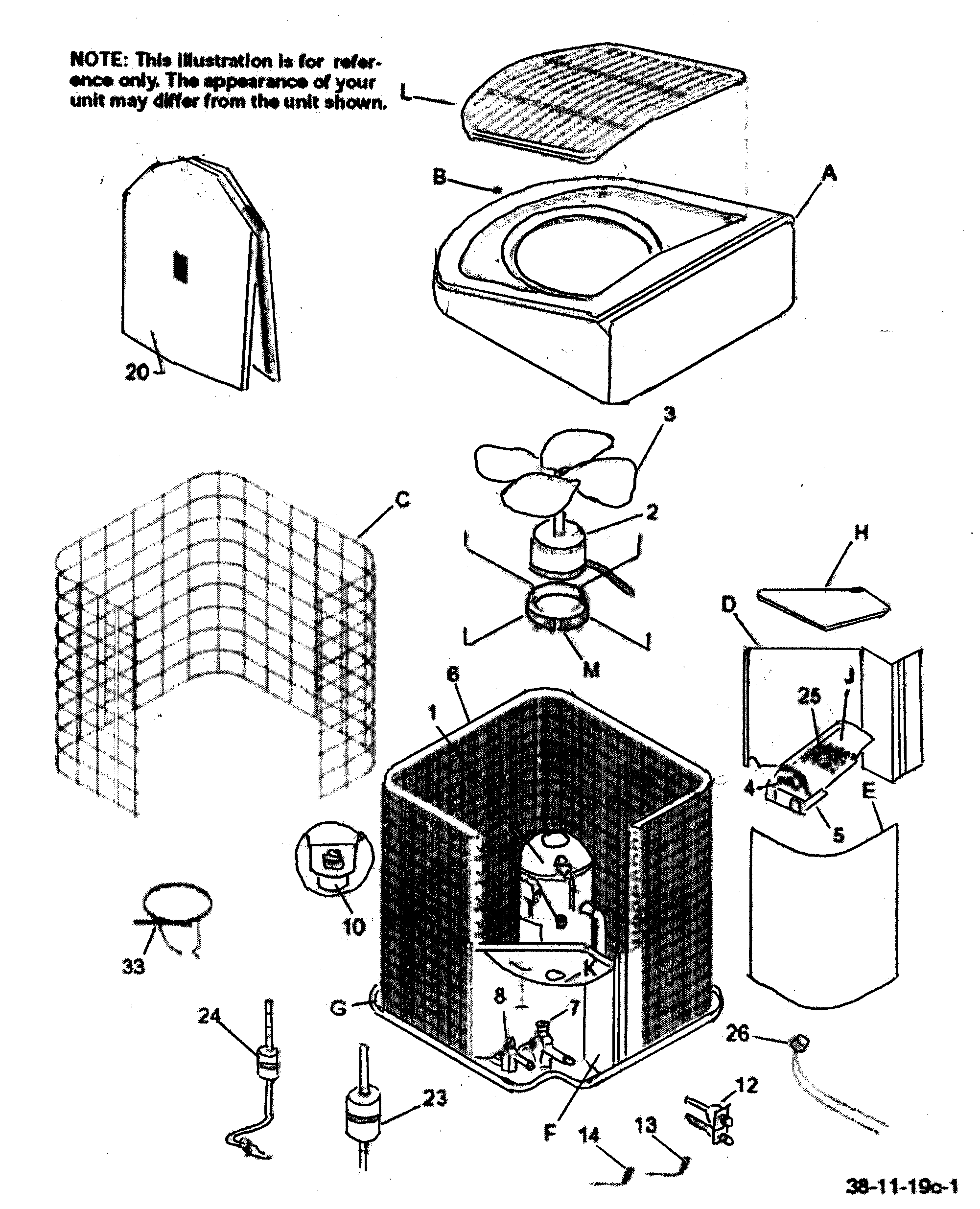 ICP TXA224AKA1 condensing unit diagram