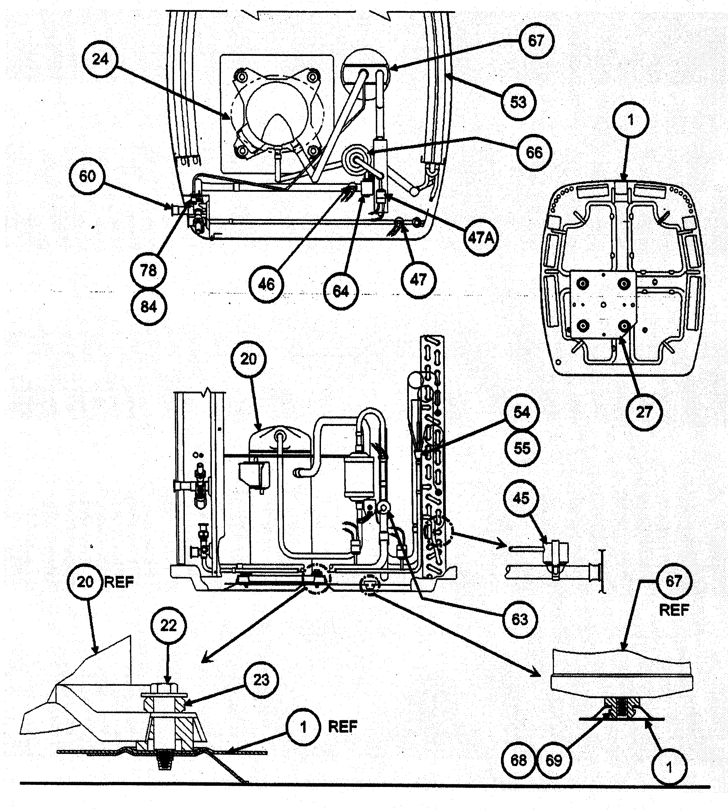 Carrier 38YXA060 SERIES310 compressor asy diagram