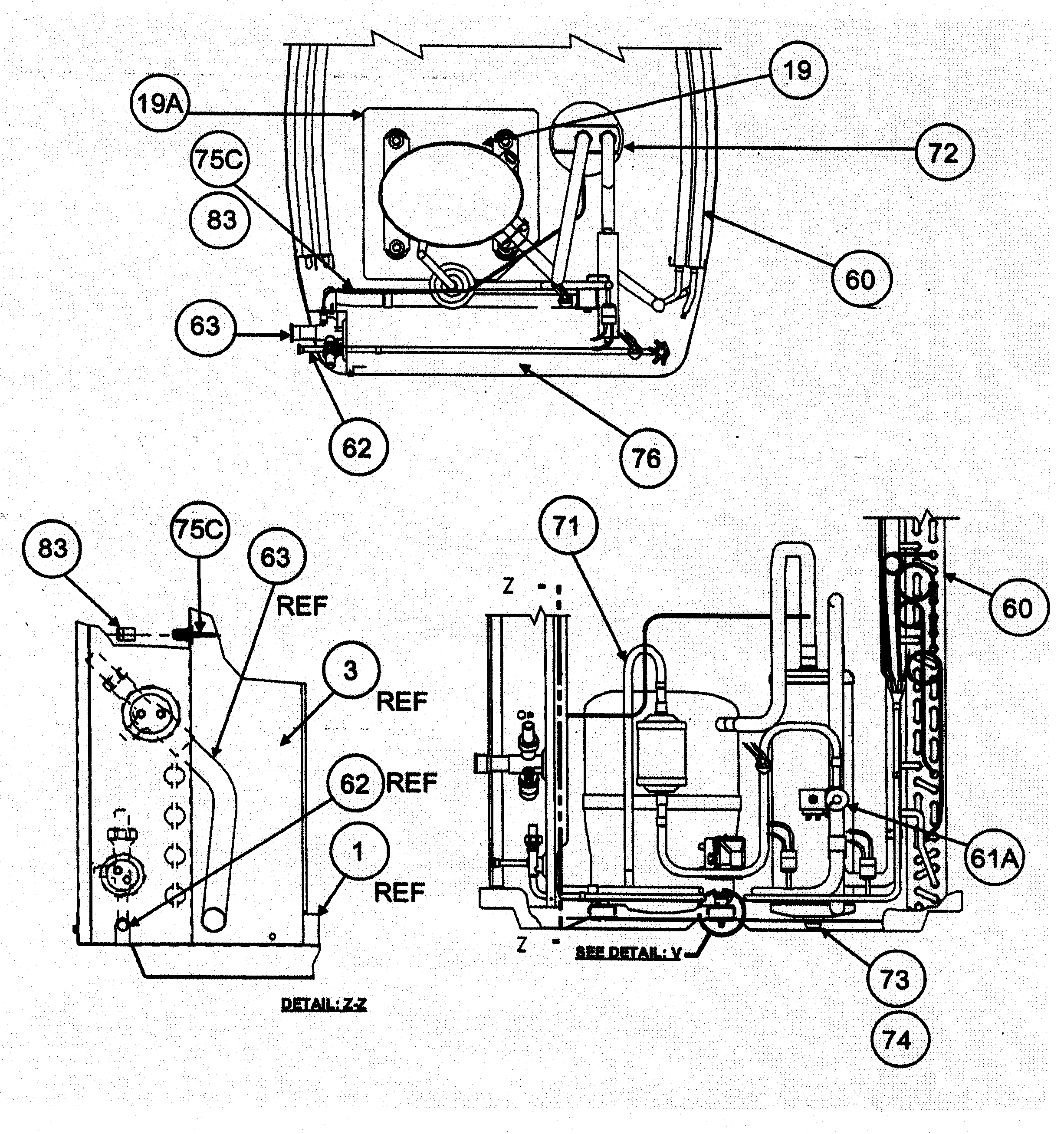 Carrier 38YDB060 SERIES300 compressor asy diagram