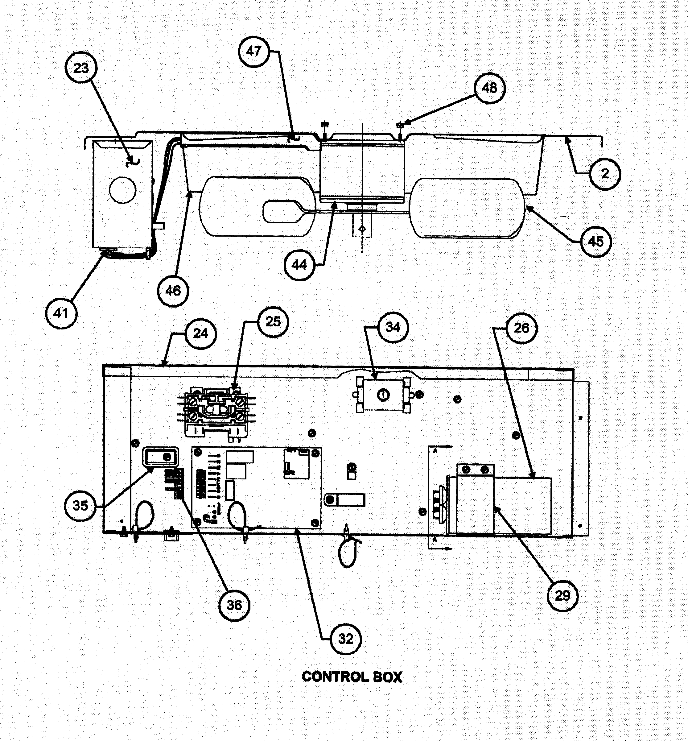 Carrier 38YKC030 SERIES300 fan/control asy diagram