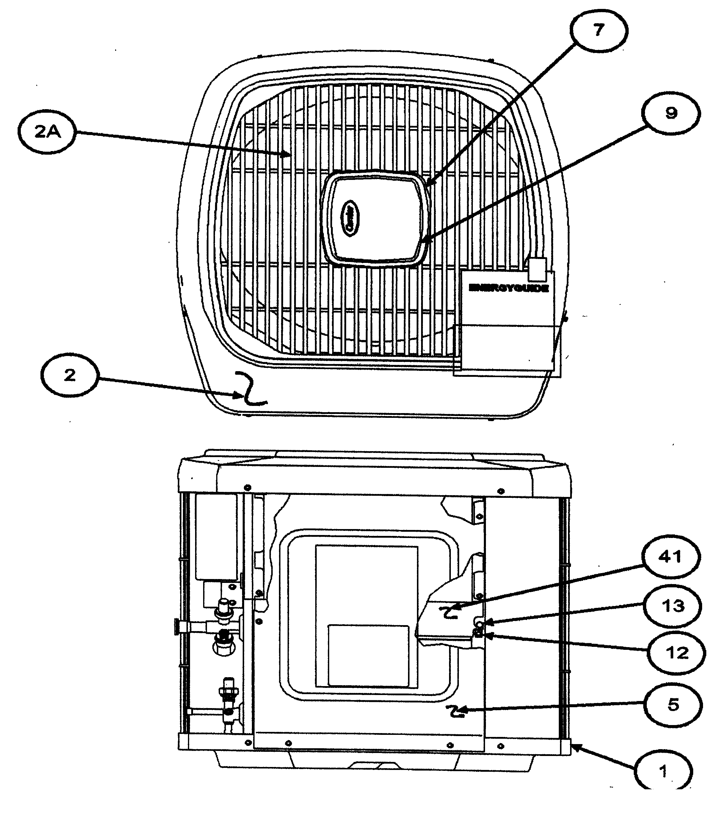 Carrier 38TSA024 SERIES300 outlet grille diagram