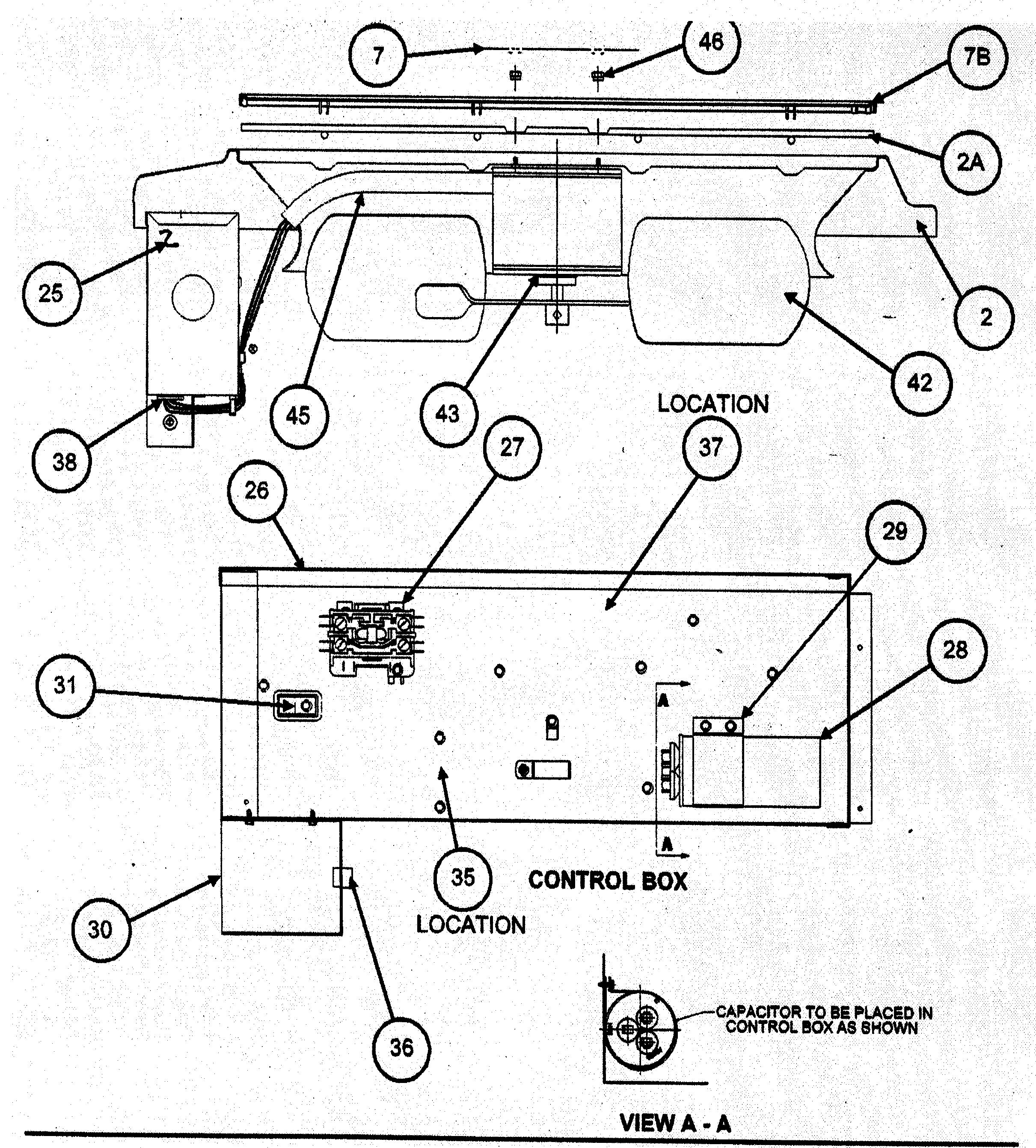 Carrier 38TSA024 SERIES300 fan/control asy diagram