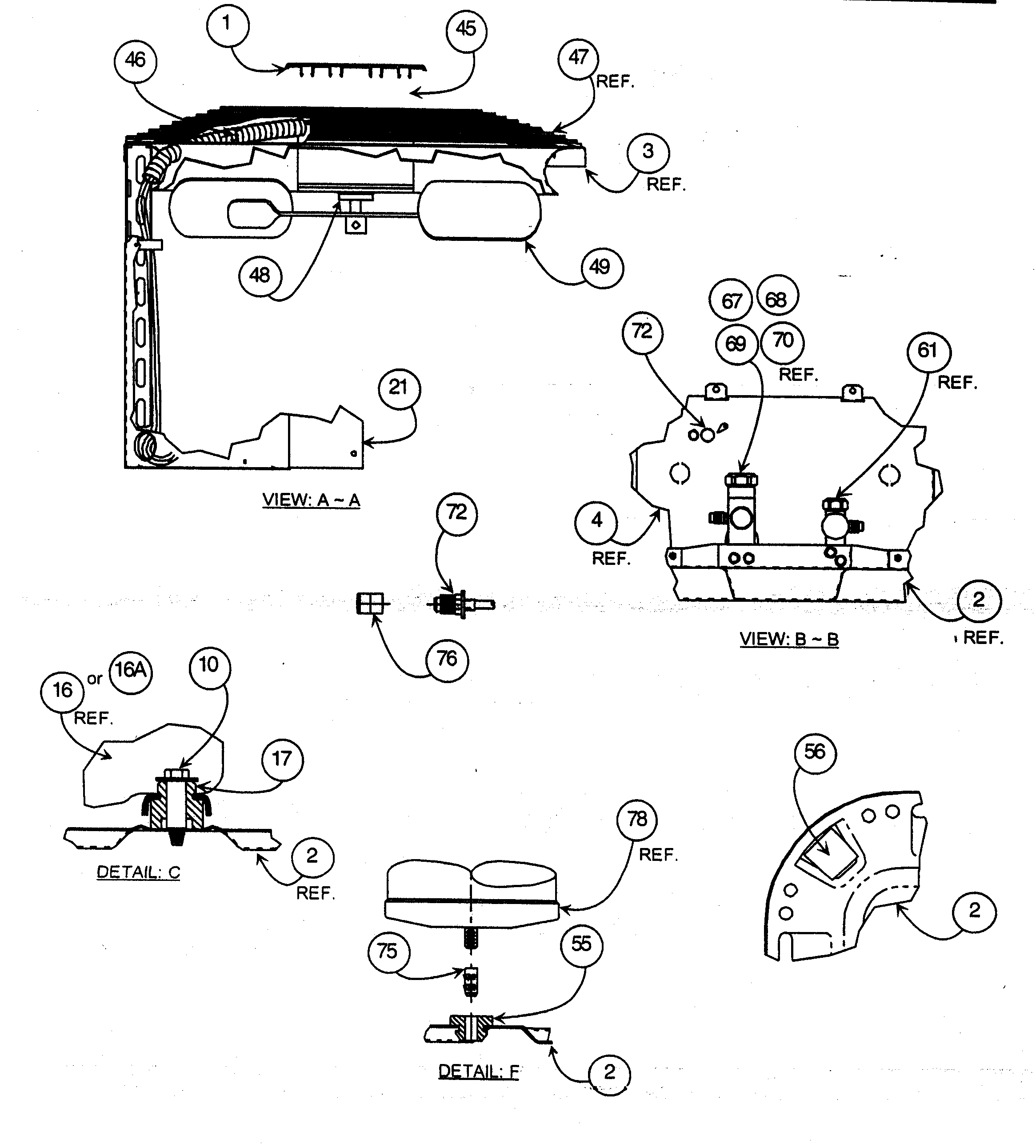 Carrier 38EYG042 SERIES300 inside view diagram