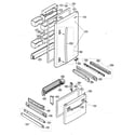 Kenmore 79575082401 door parts diagram