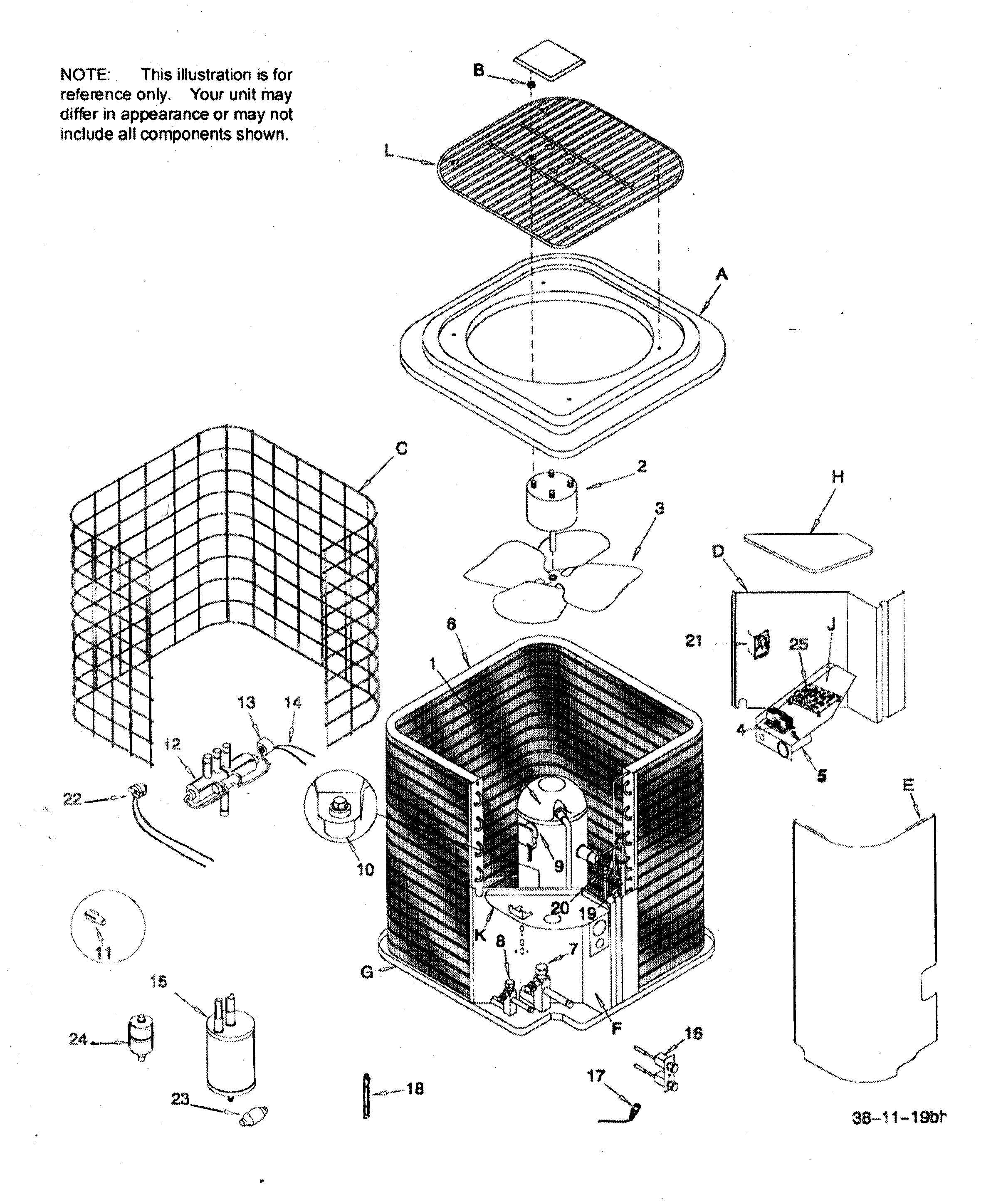 ICP CHP036AKA1 heat pump diagram