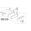 Bosch HES446U/01 warming drawer assy diagram