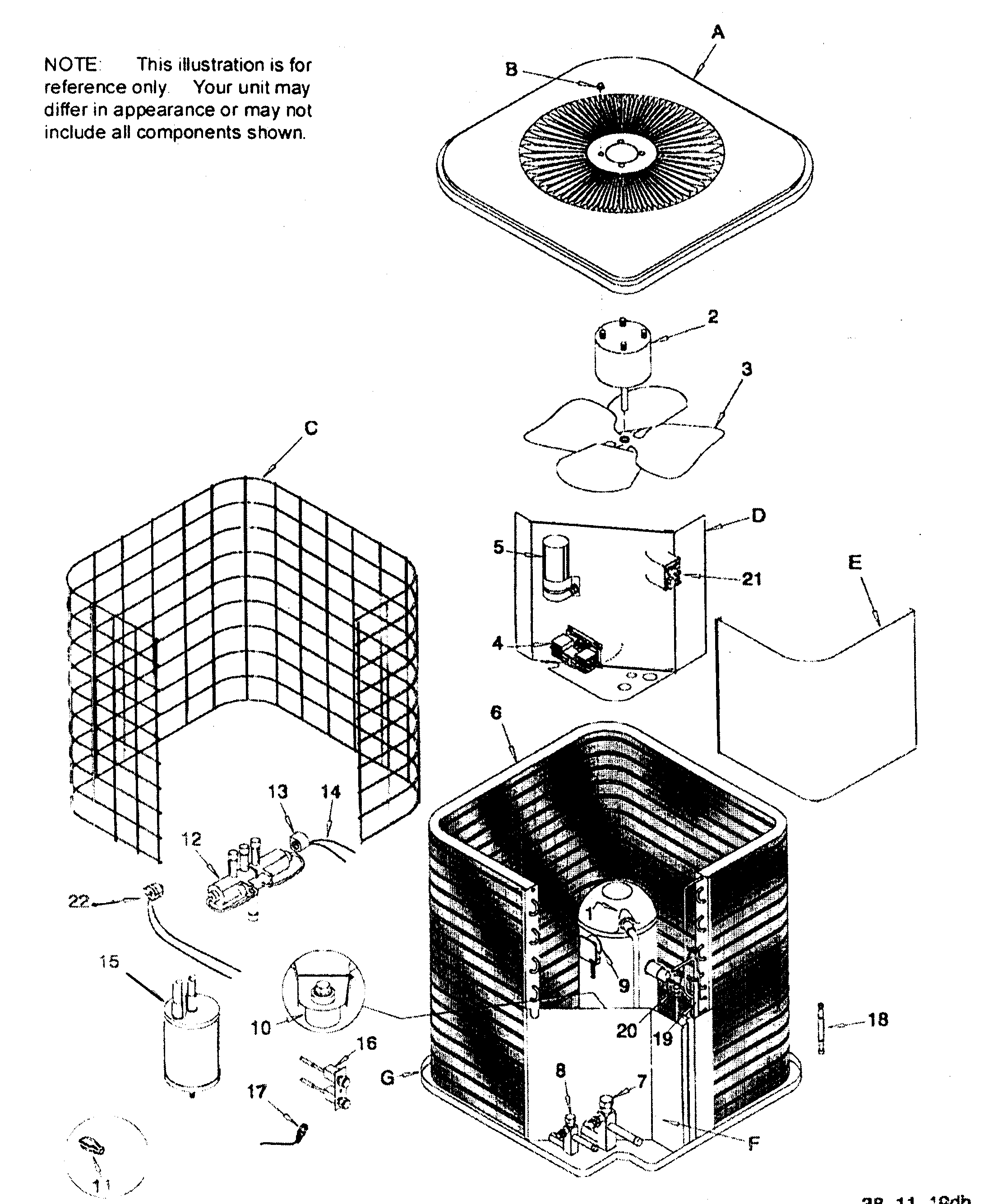 ICP H018AKA1 heat pump diagram