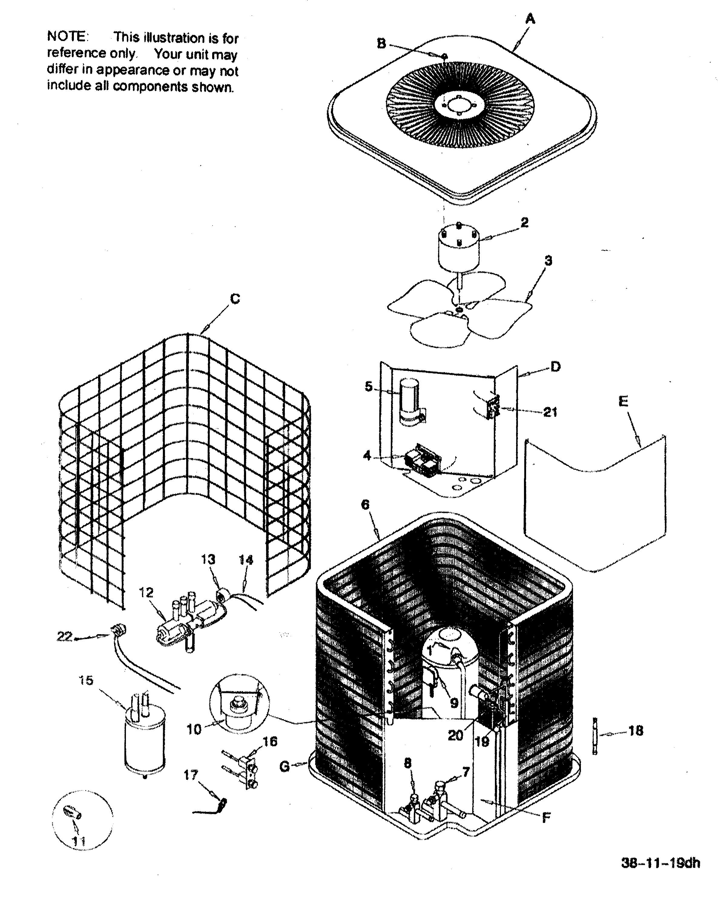 ICP NHP260GKA1 heat pump diagram