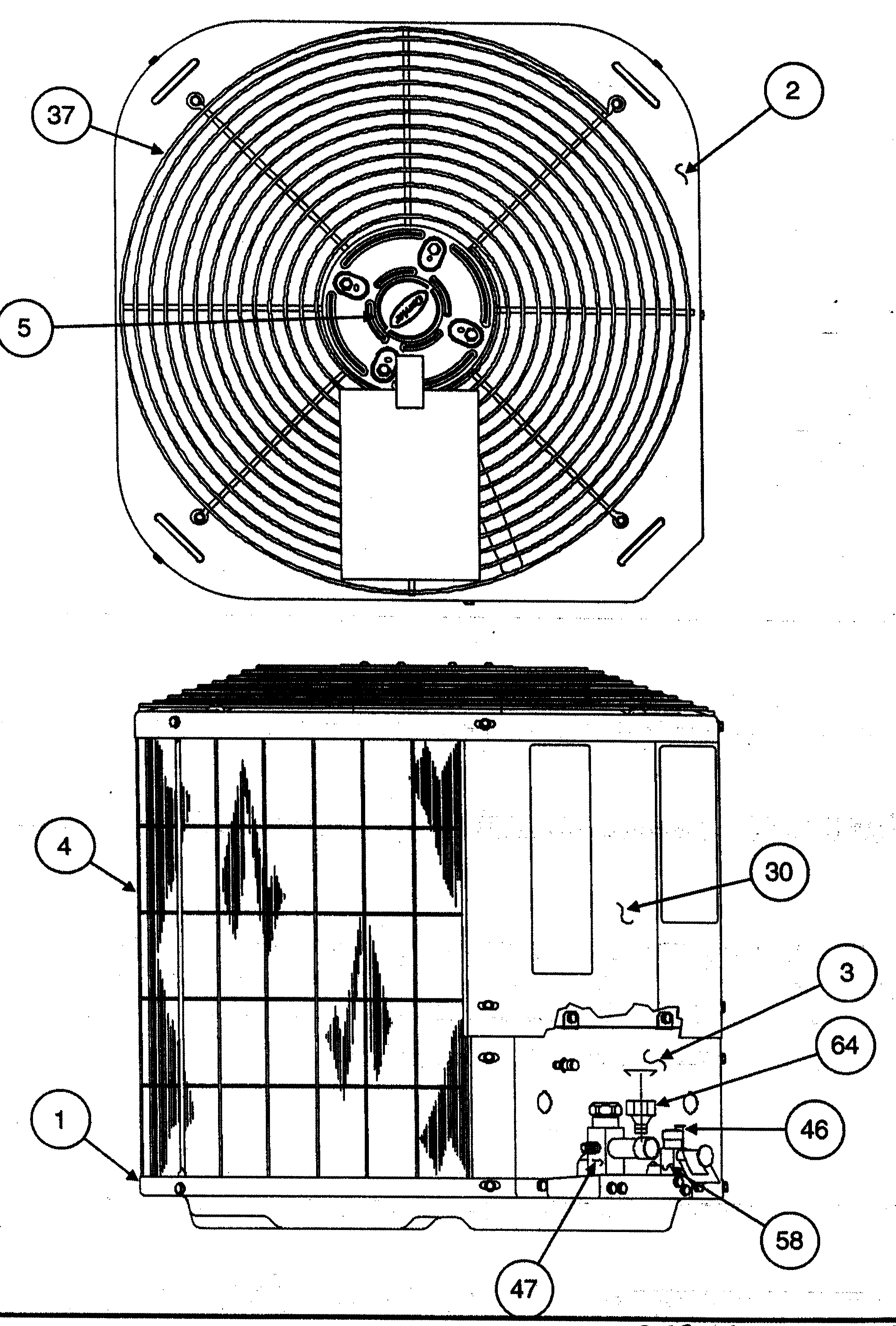 Carrier 38BYC042 SERIES310 top view diagram
