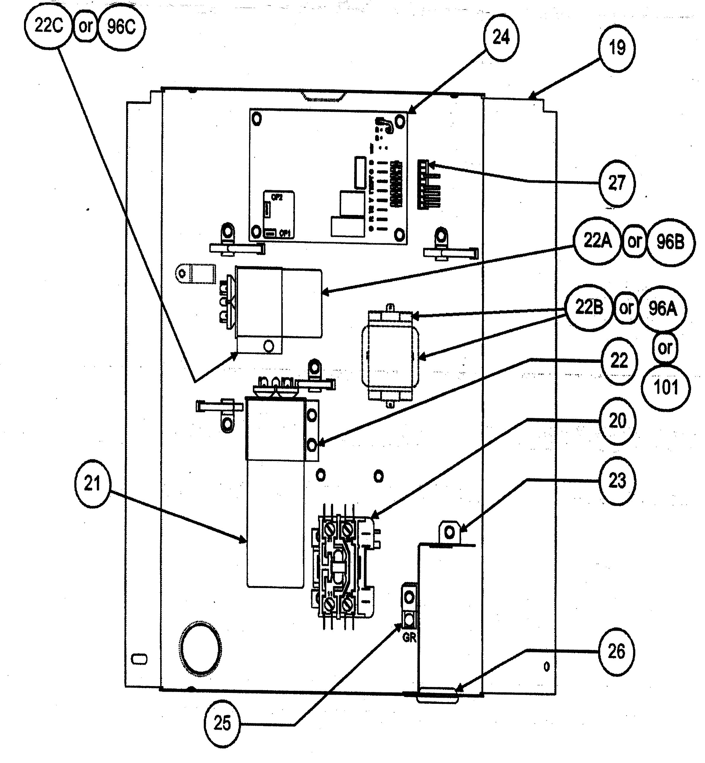 Carrier 38BYC042 SERIES310 control box diagram