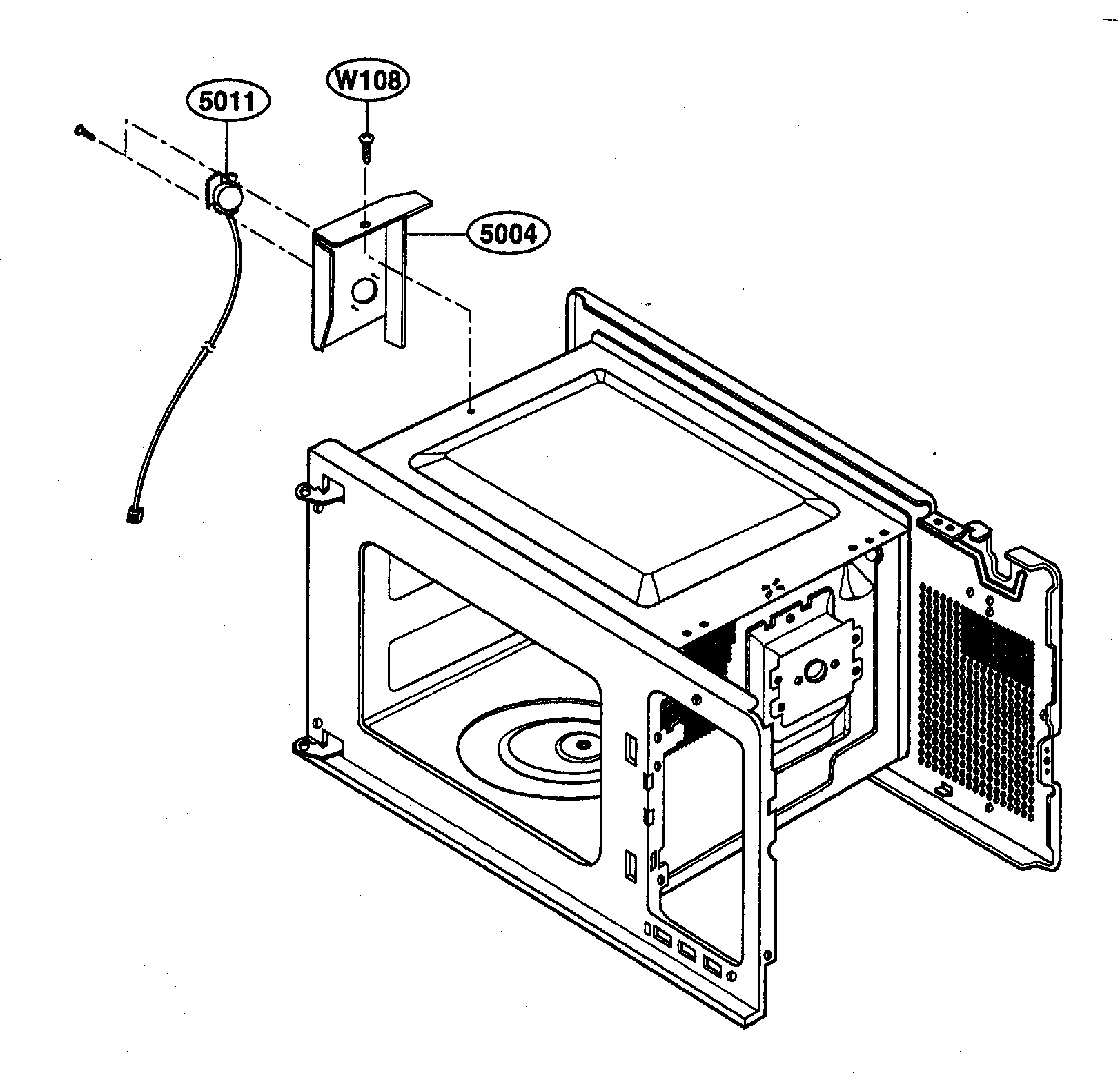 Kenmore 72165223400 sensor parts diagram