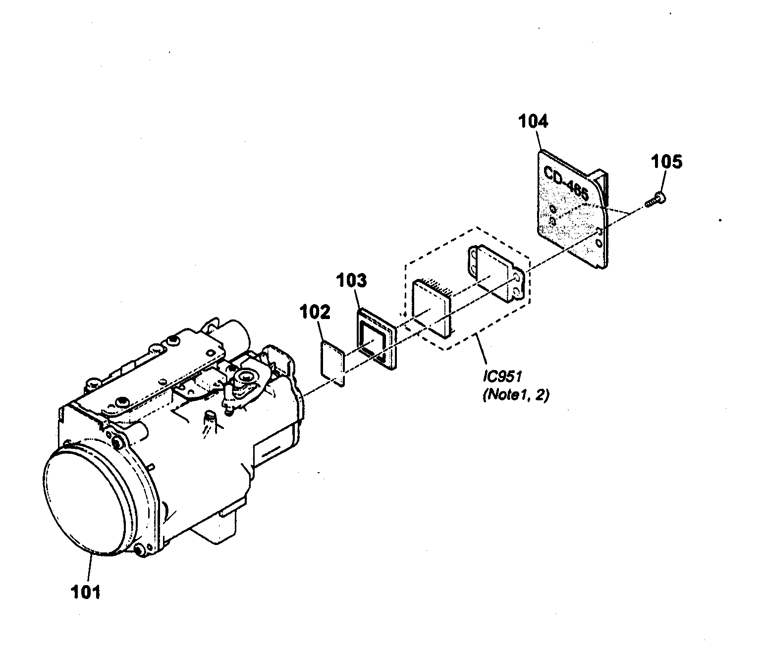 Sony CCD-TRV138 lens block diagram