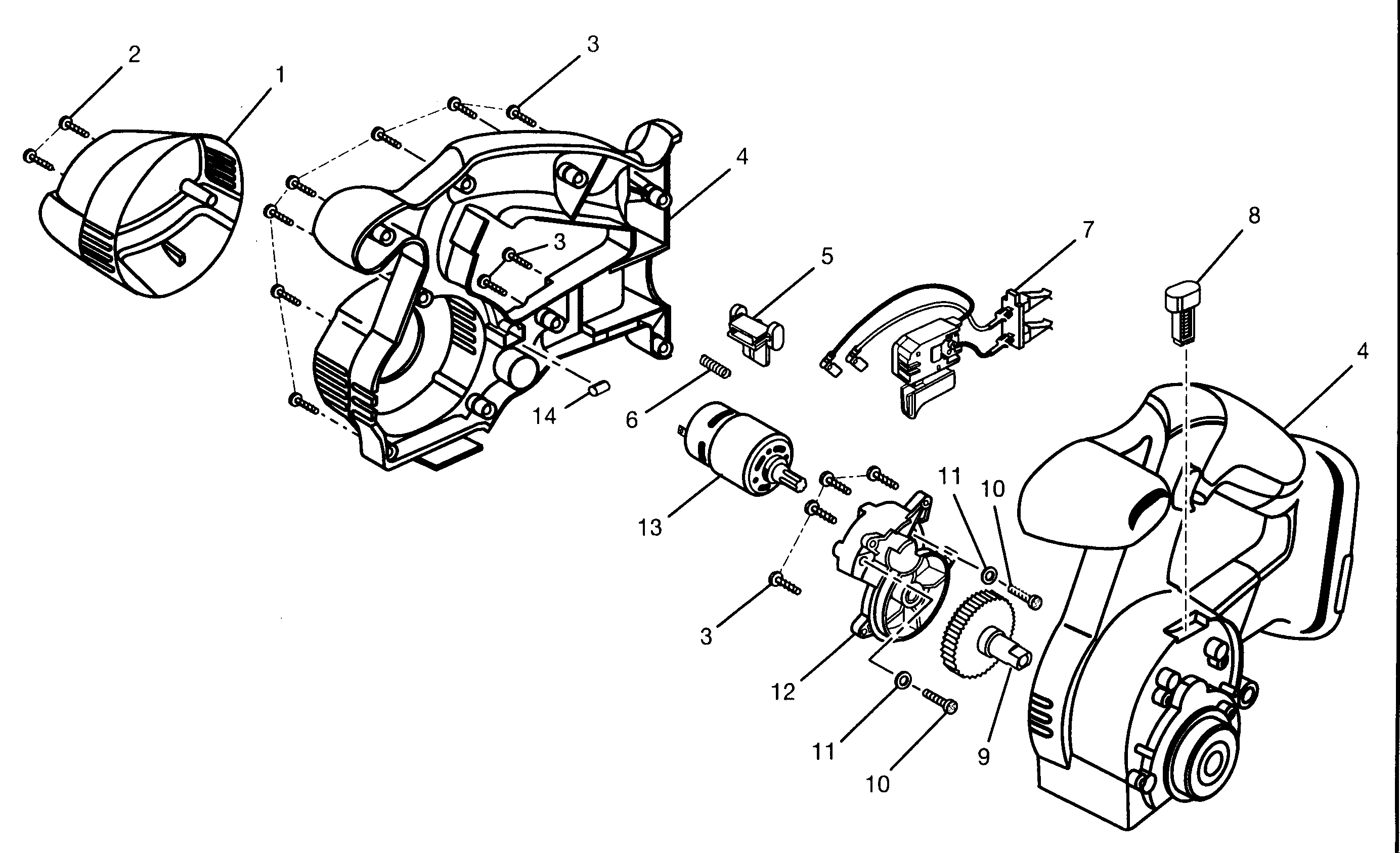 Craftsman 315114233 motor assy diagram