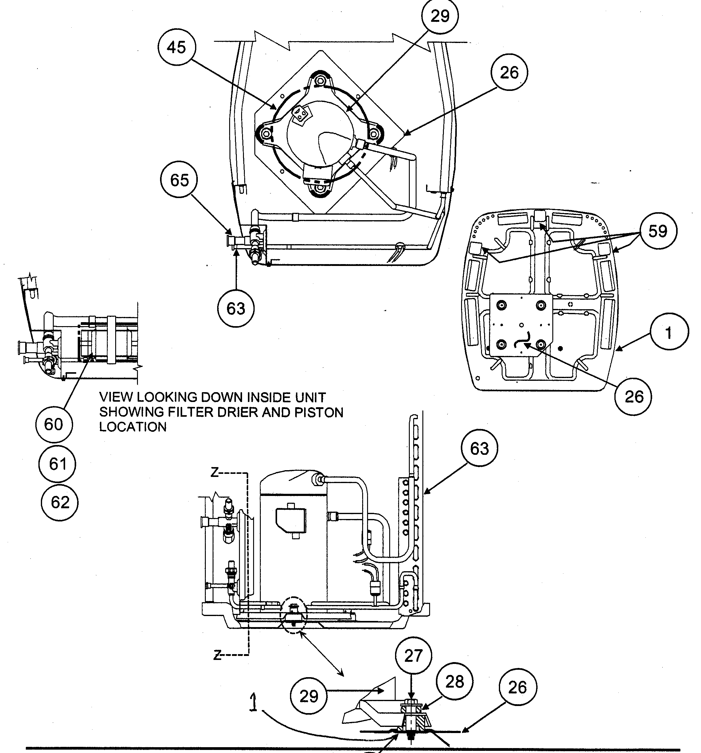 Carrier 38TPA018 SERIES300 top view diagram