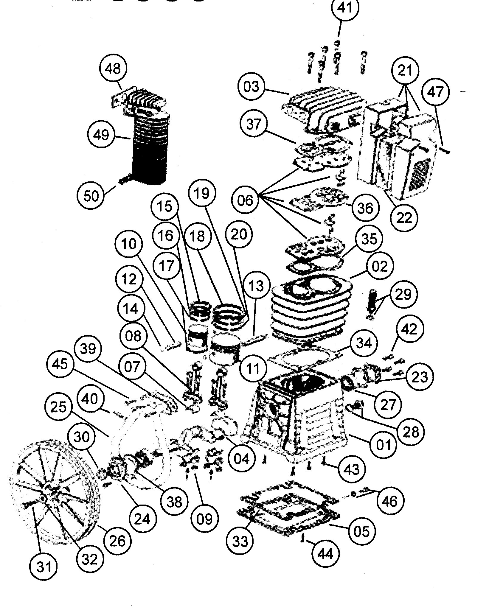 Kobalt (Abac America) K7580V2 pump assy diagram
