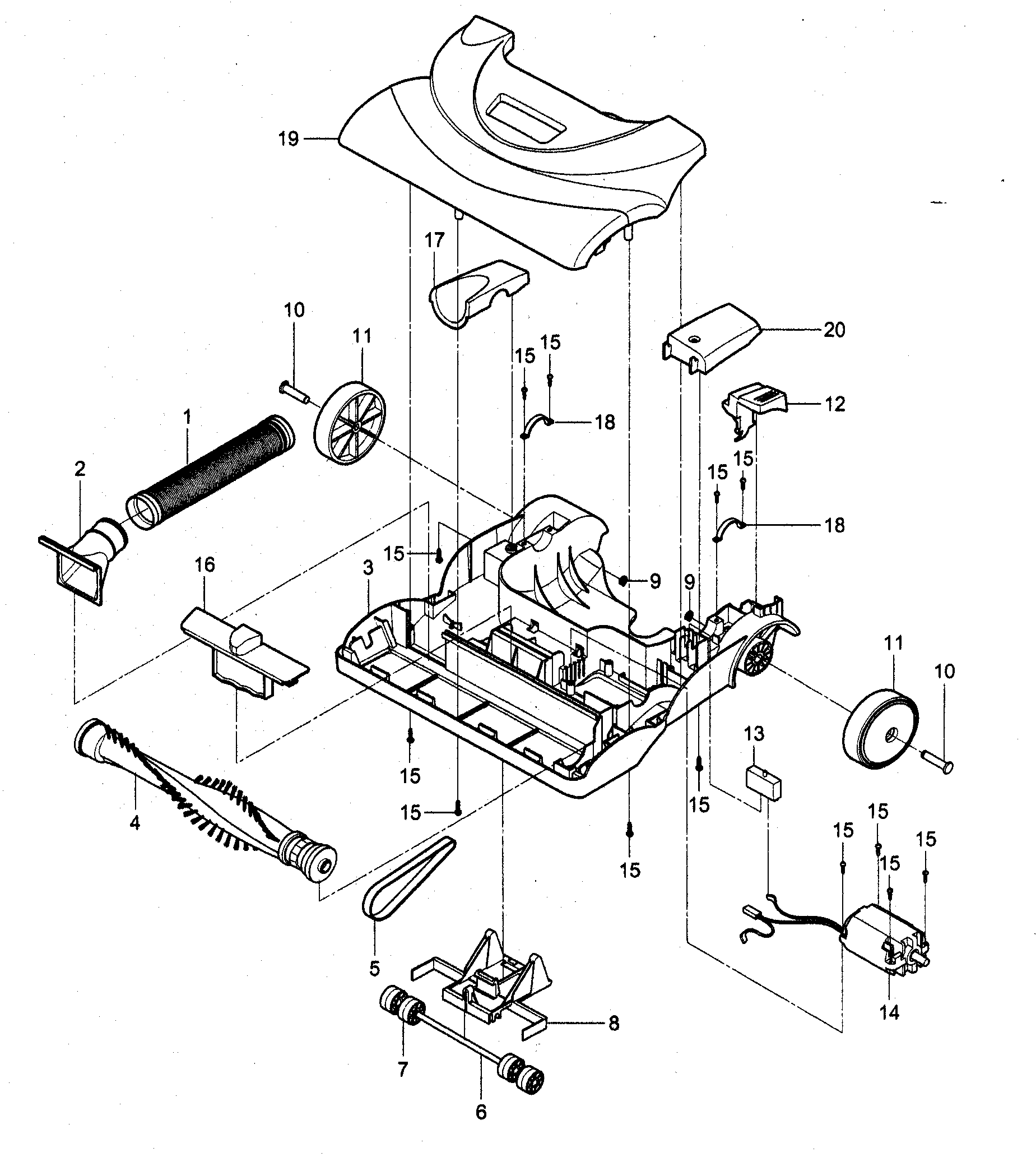 Kenmore 72135821500 nozzle parts diagram