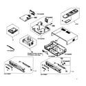 Sony SLV-D360P cabinet parts diagram