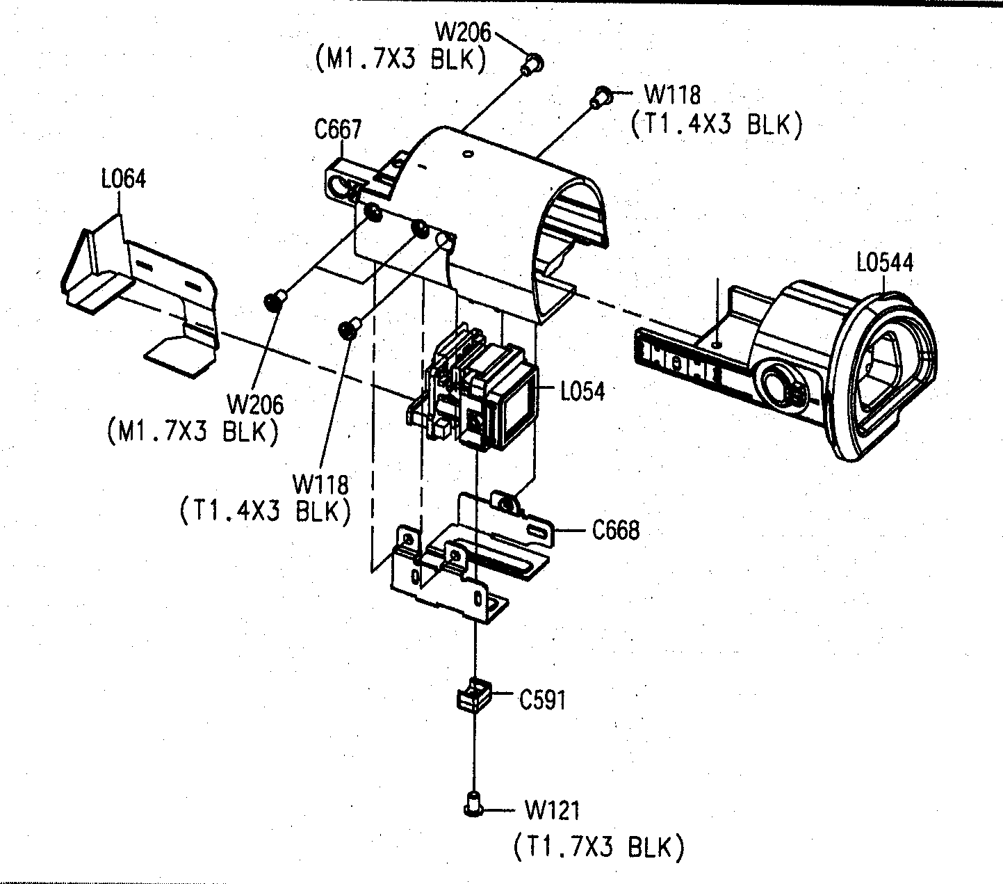 Samsung SC-D455 cvf assy diagram