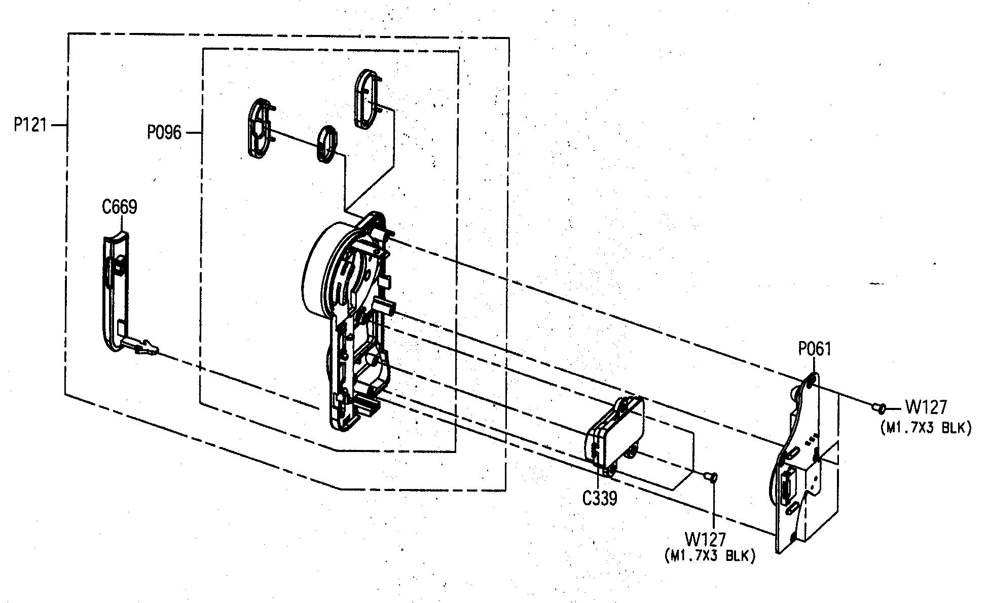 Samsung SC-D455 front assy diagram