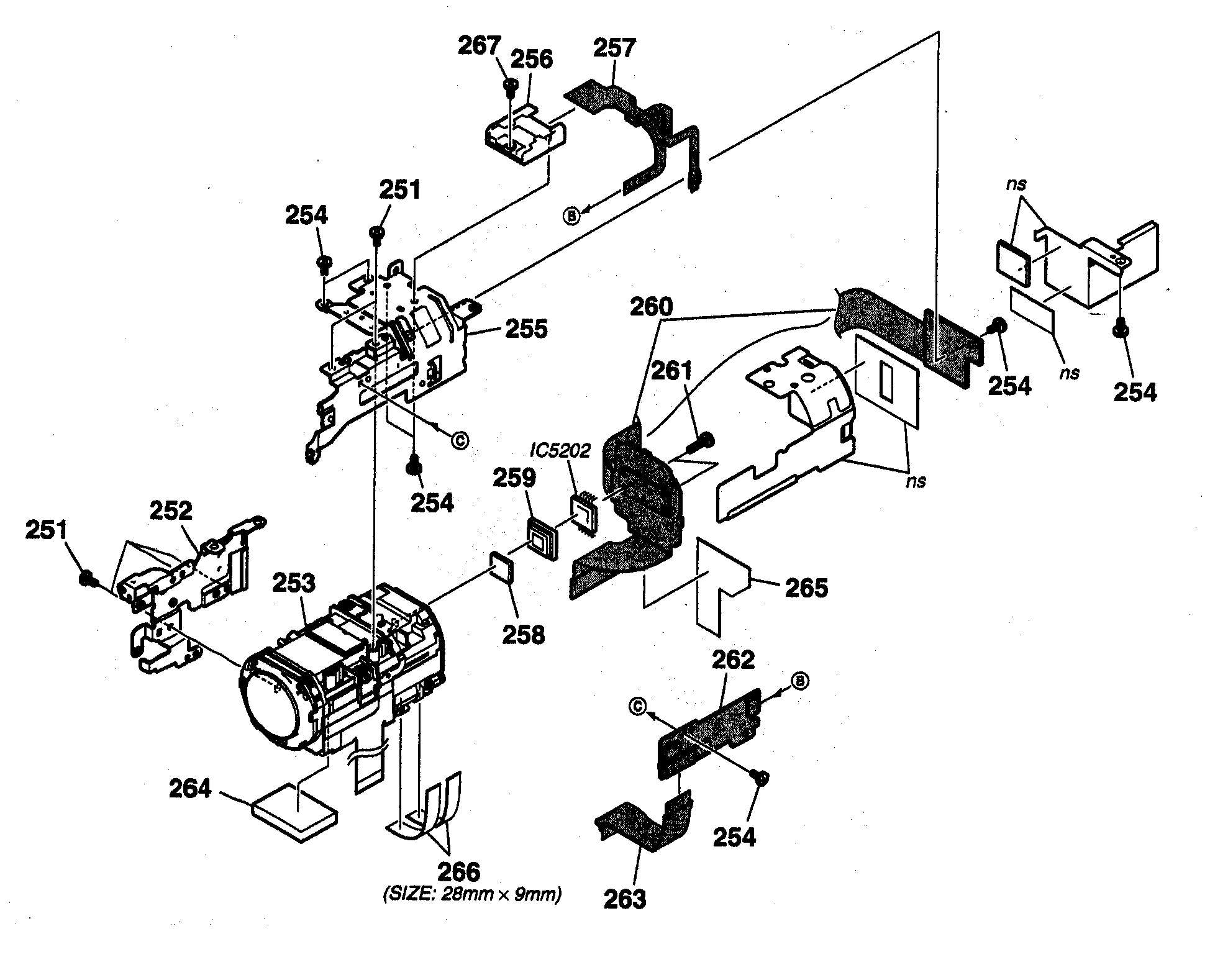 Sony DCR-DVD403 lens parts 2 diagram