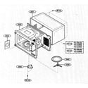 Kenmore 72163992303 oven cavity diagram