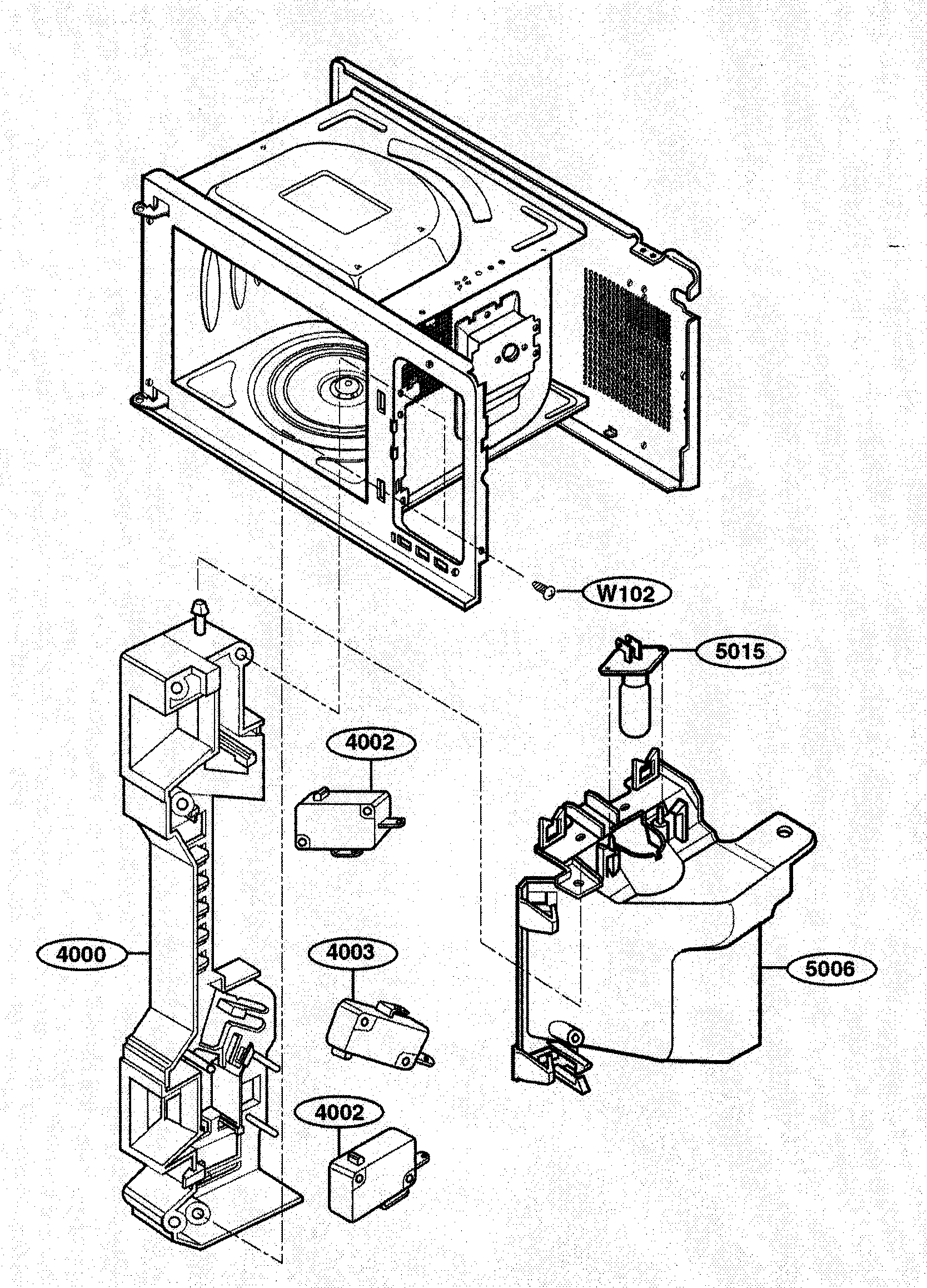Kenmore 72163993303 latch board diagram
