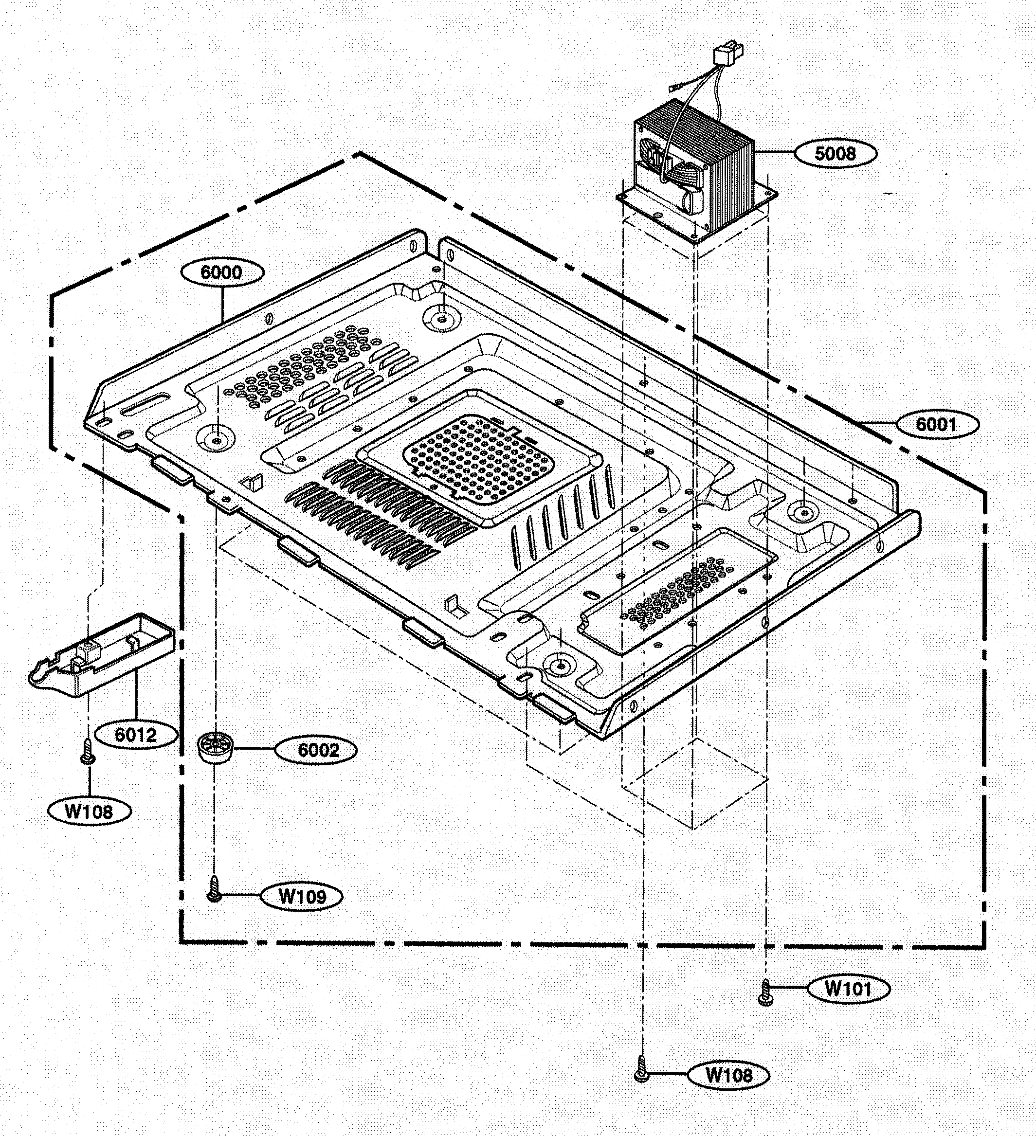 Kenmore 72163993303 base parts diagram