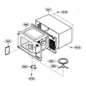 Kenmore 72165052401 oven cavity parts diagram