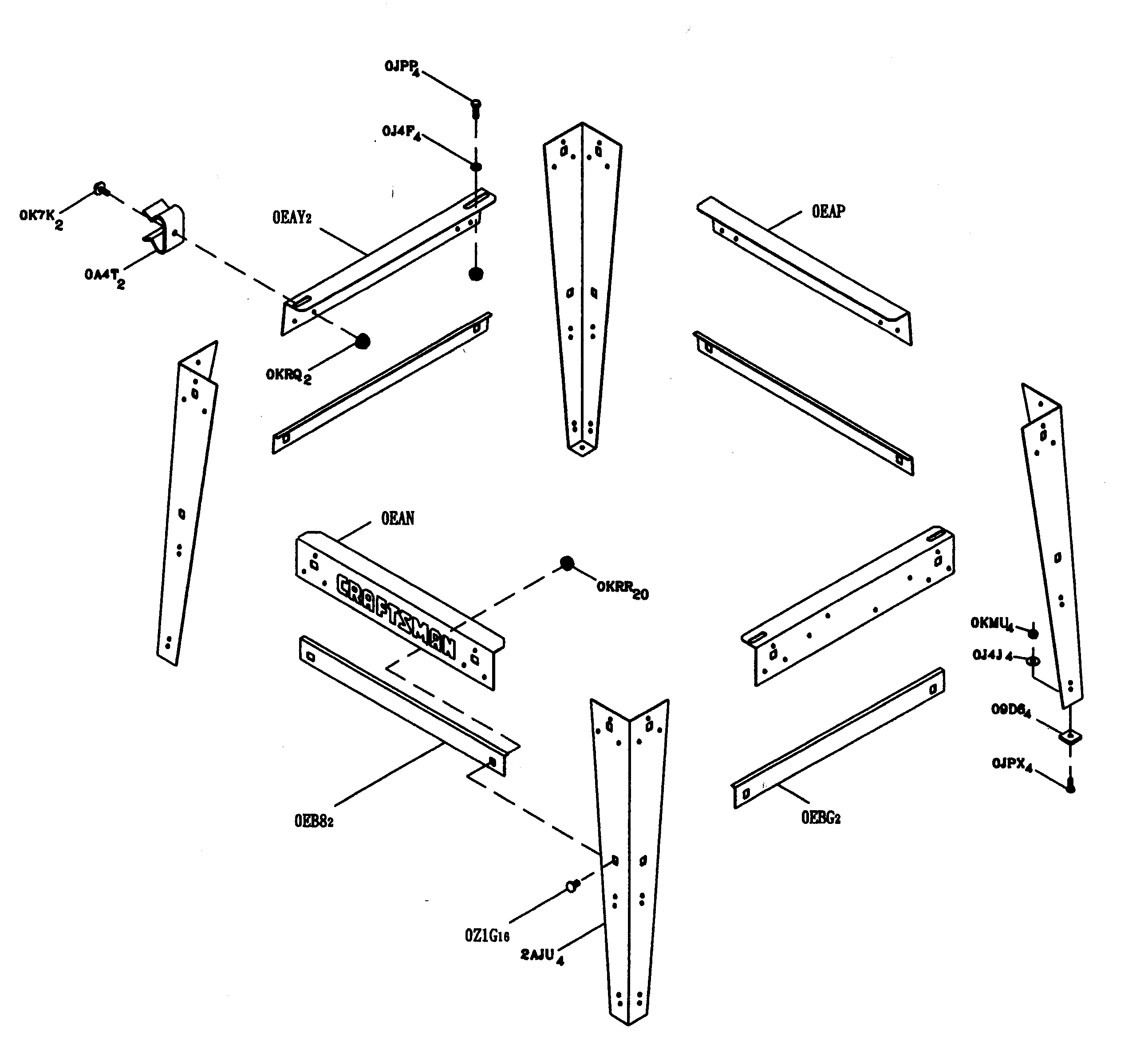 Craftsman 137248840 stand diagram
