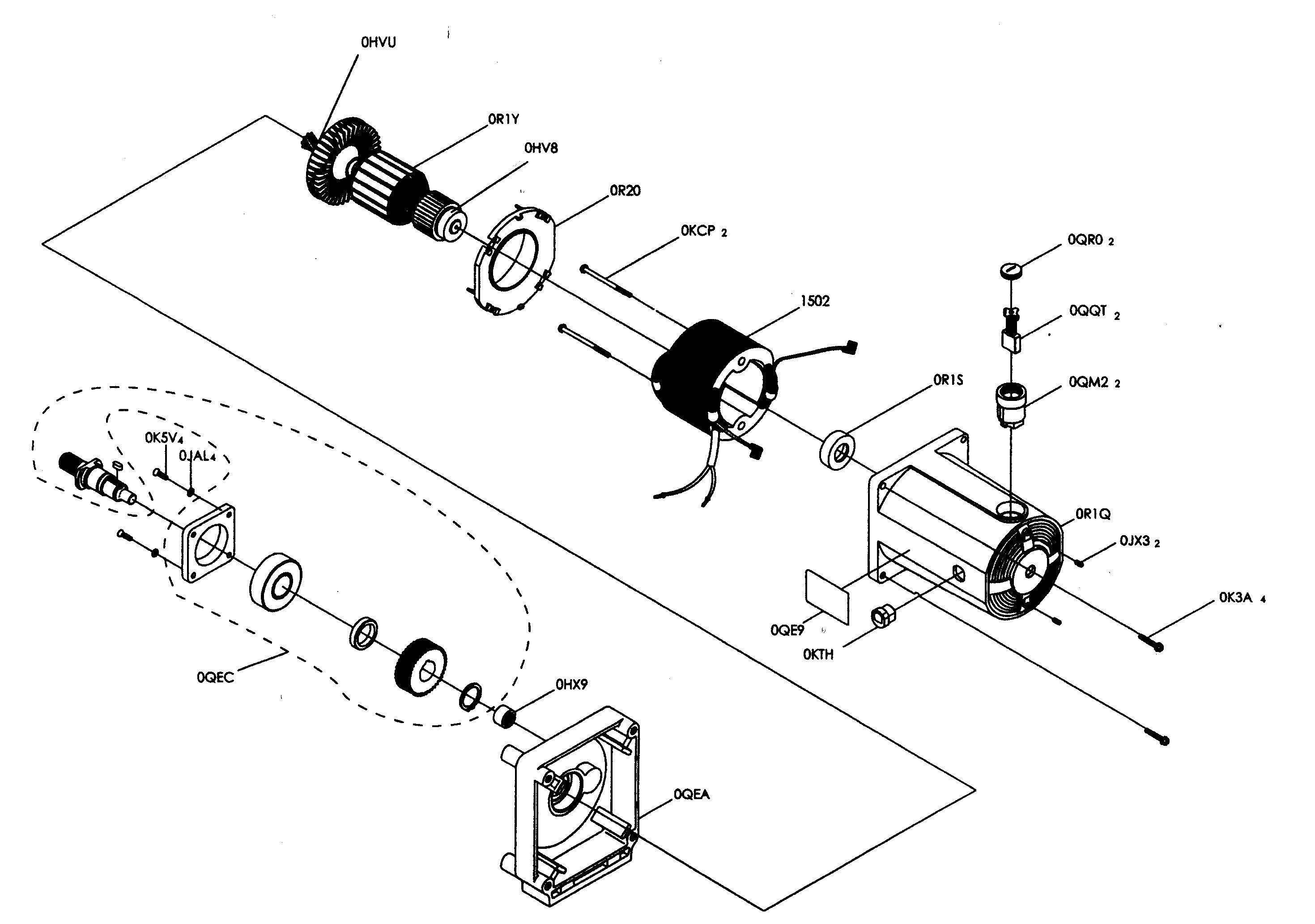 Craftsman 137248840 motor assy diagram