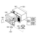 Kenmore 72166462500 oven cavity parts diagram