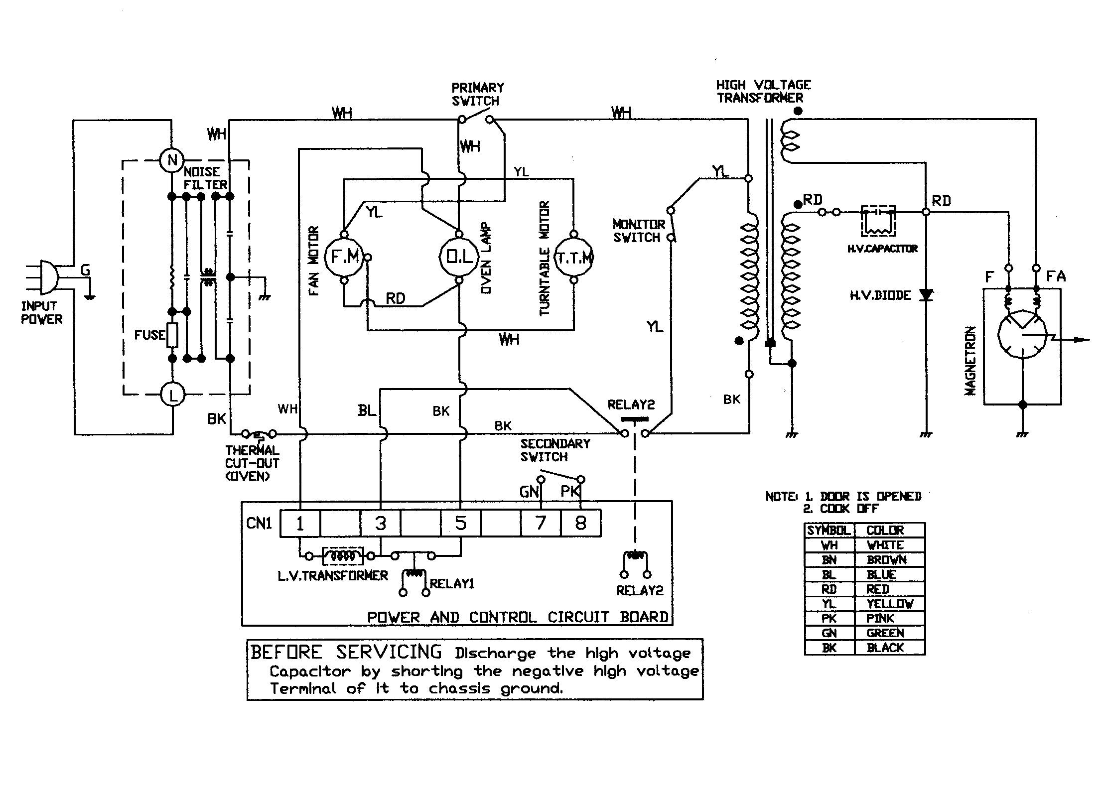 Kenmore 72166464500 wiring diagram diagram