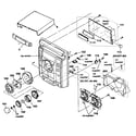 Sony MHC-GX555 cabinet parts diagram