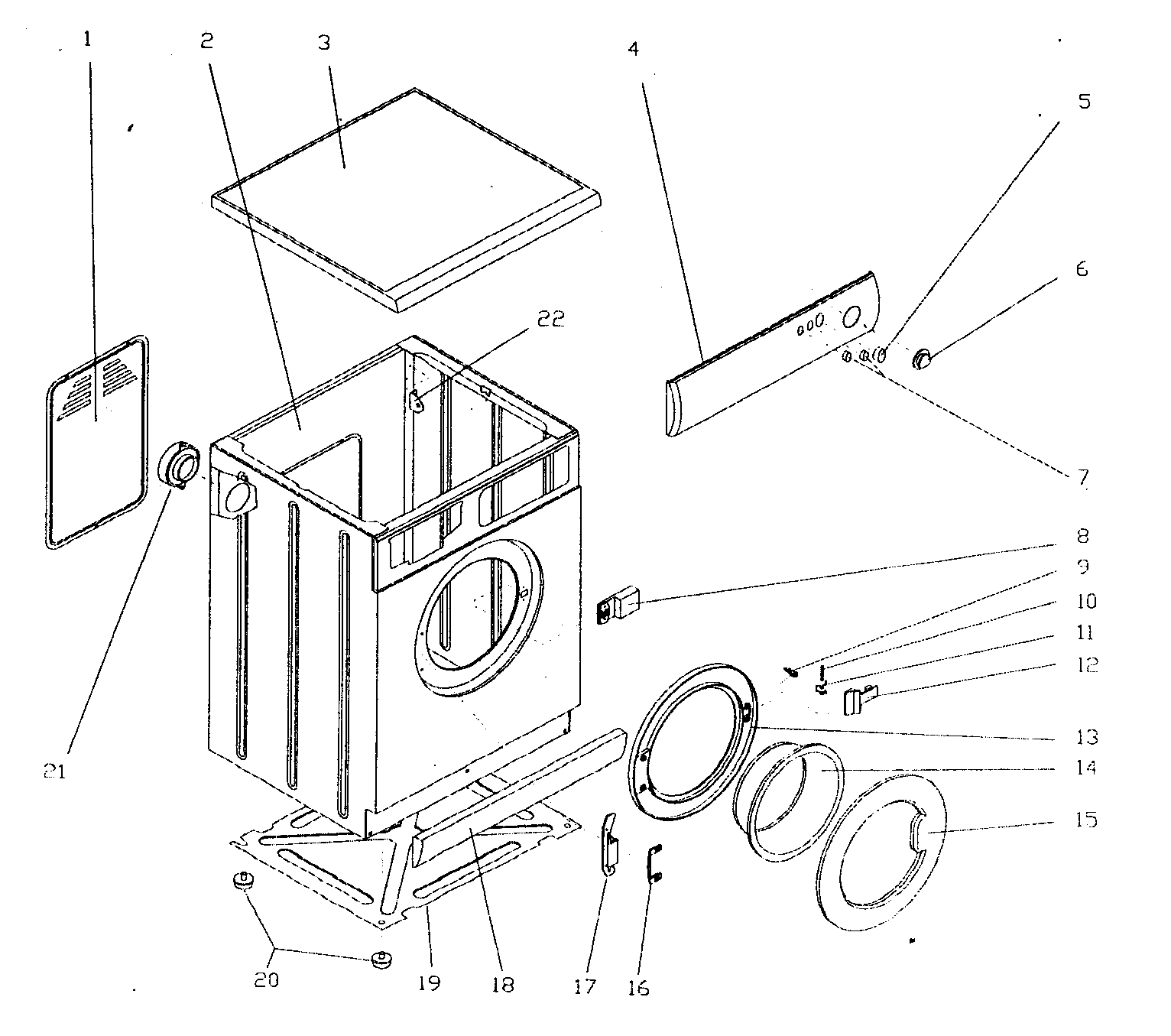 Majestic MJ9200D cabinet parts diagram